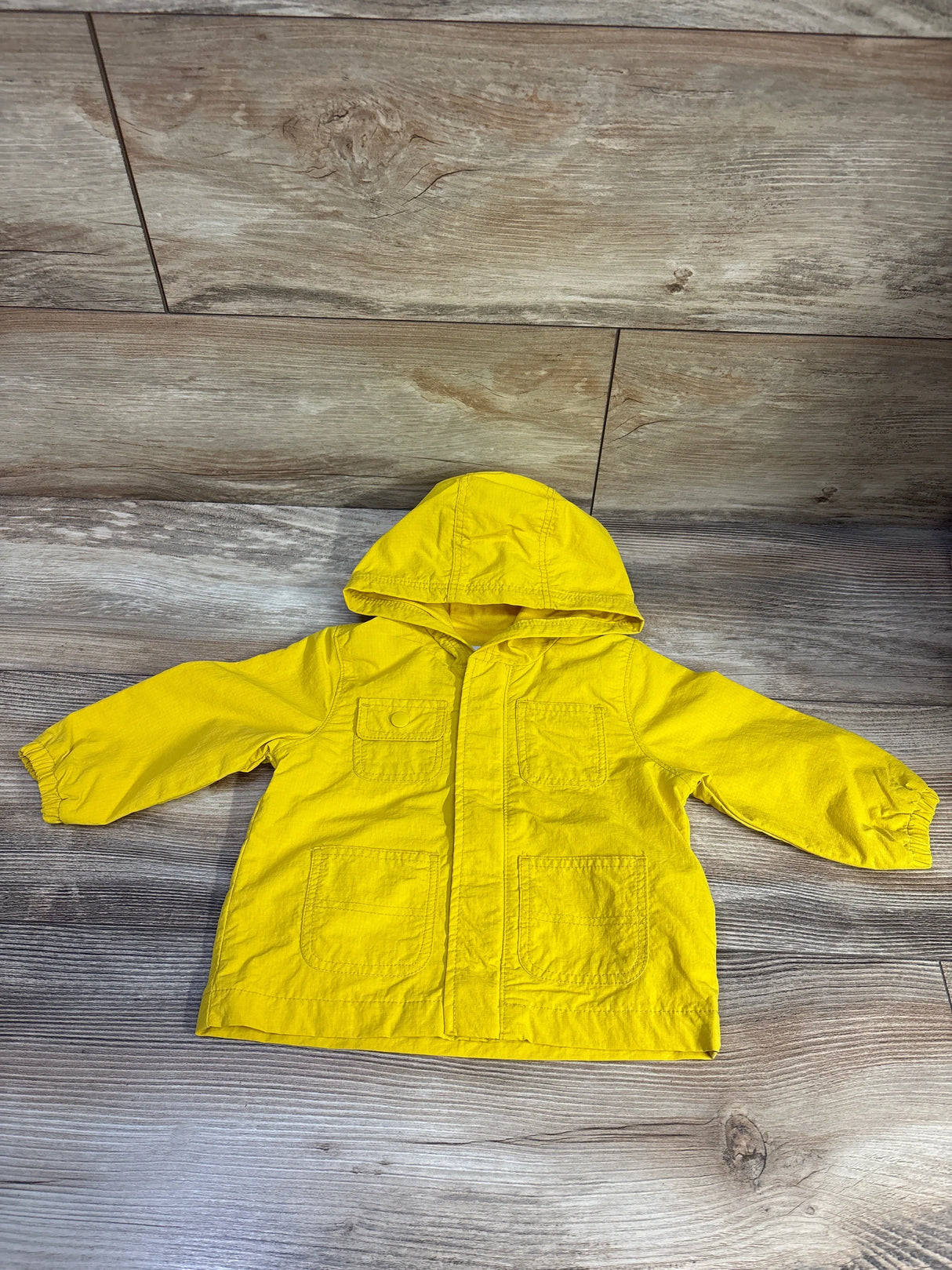 Old Navy Unisex Utility Pocket Hooded Jacket in Gold Earth sz 6-12m