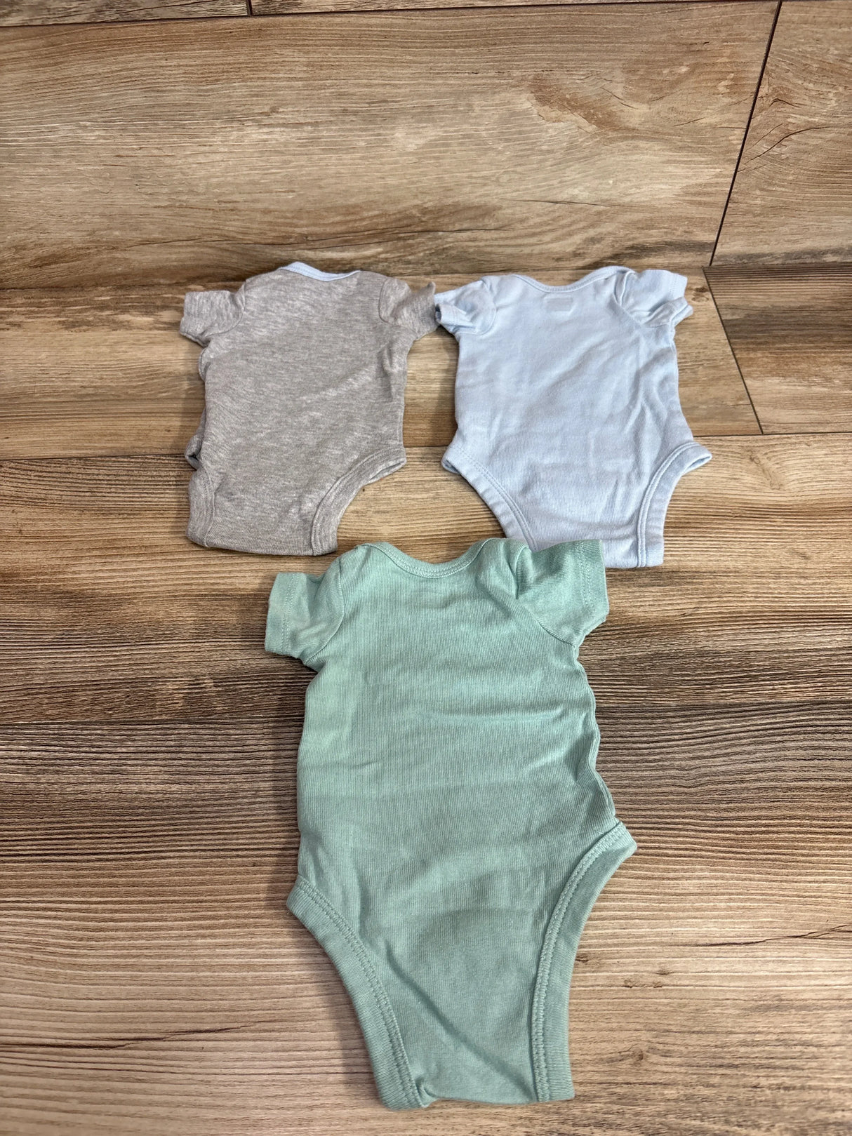 Gerber 3pk Bodysuits Blue sz Preemie