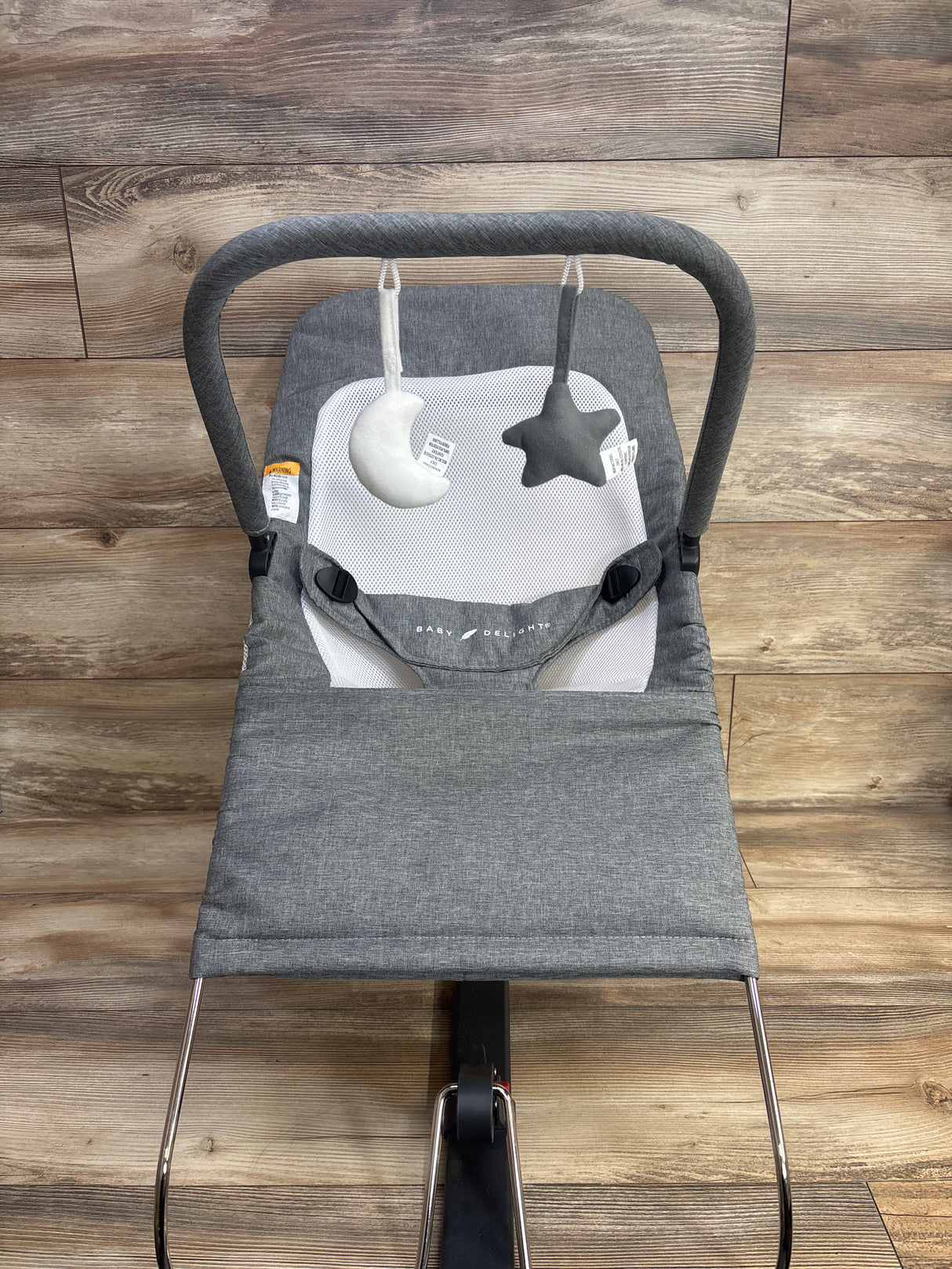 Baby Delight Alpine Wave Deluxe Bouncer with Motion in Driftwood Gray