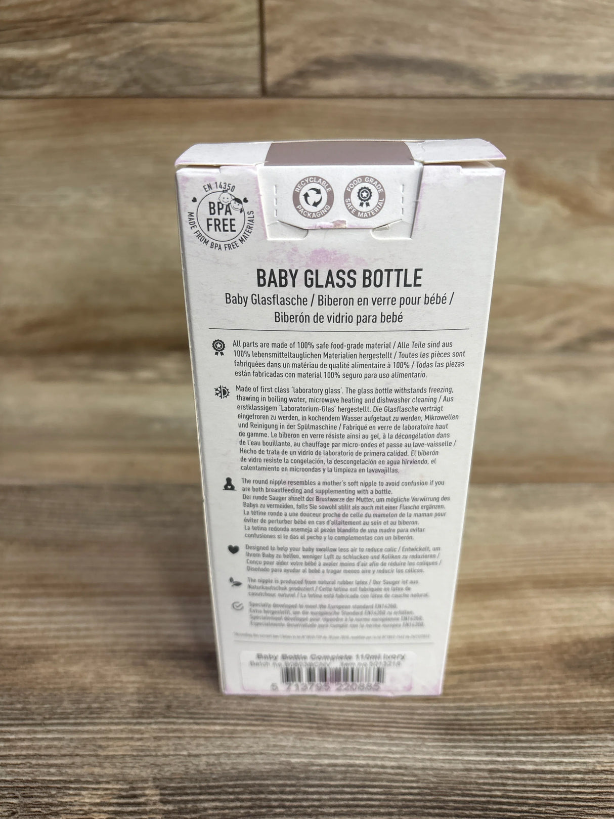 NEW Bibs Baby Glass Bottle Complete Set 4oz