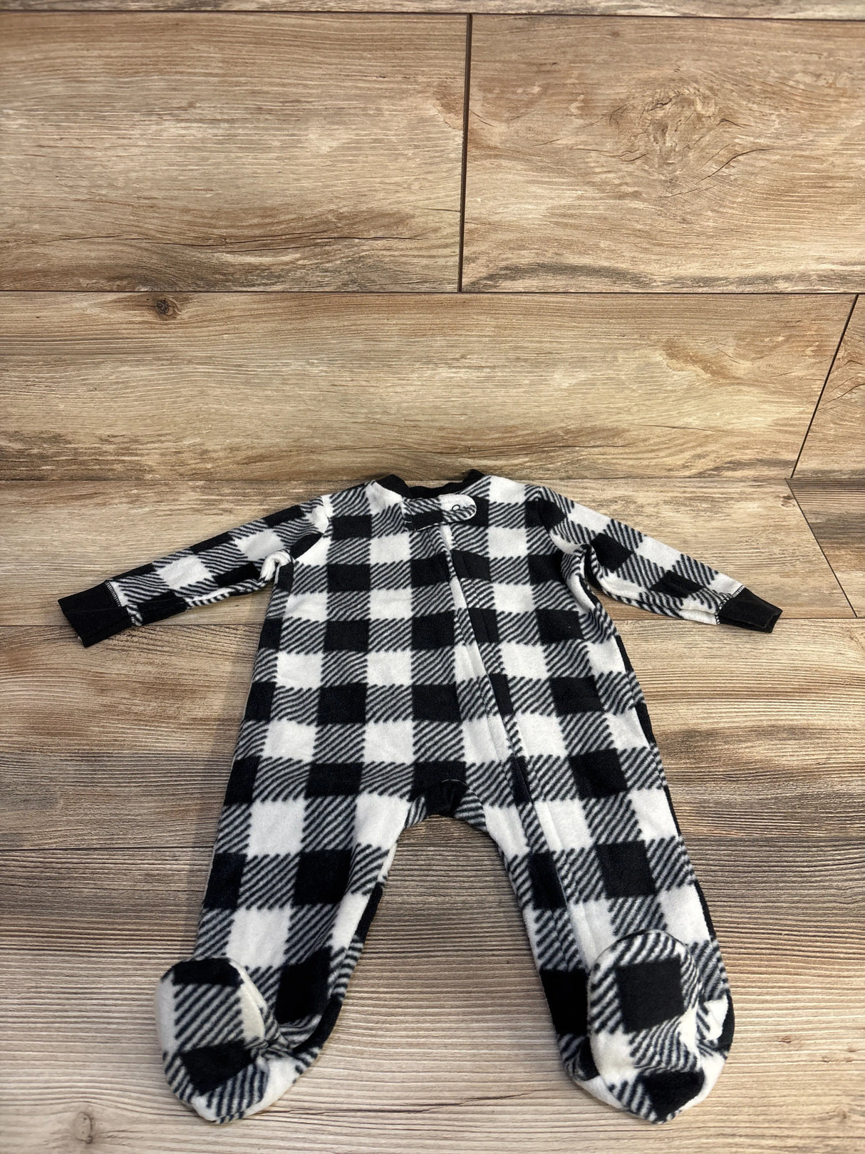 Yoga Sprouts Plaid Blanket Sleeper Black sz 0-3m - Me n Mommy To Be