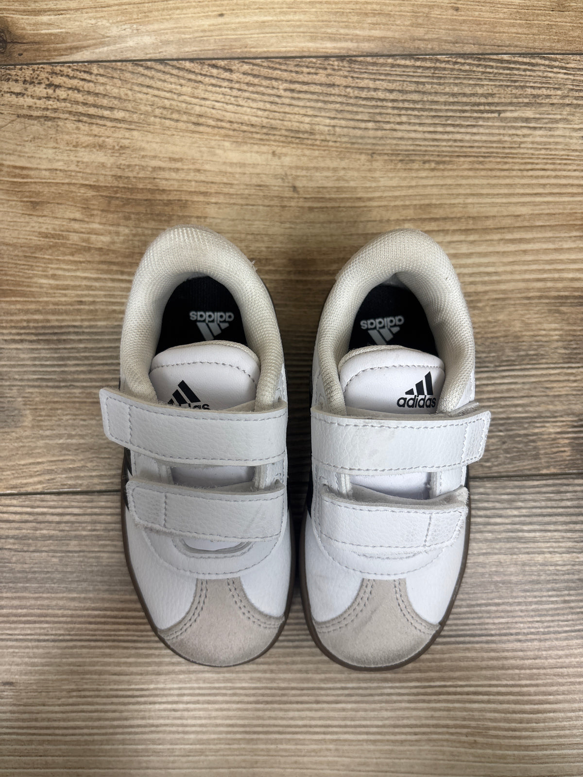 Adidas VL Court 3.0 Hook & Loop Sneakers White sz 7c