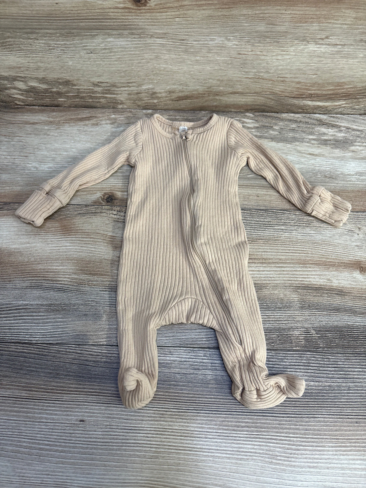 Peyton & Scout Ribbed Sleeper Brown sz 0-3m