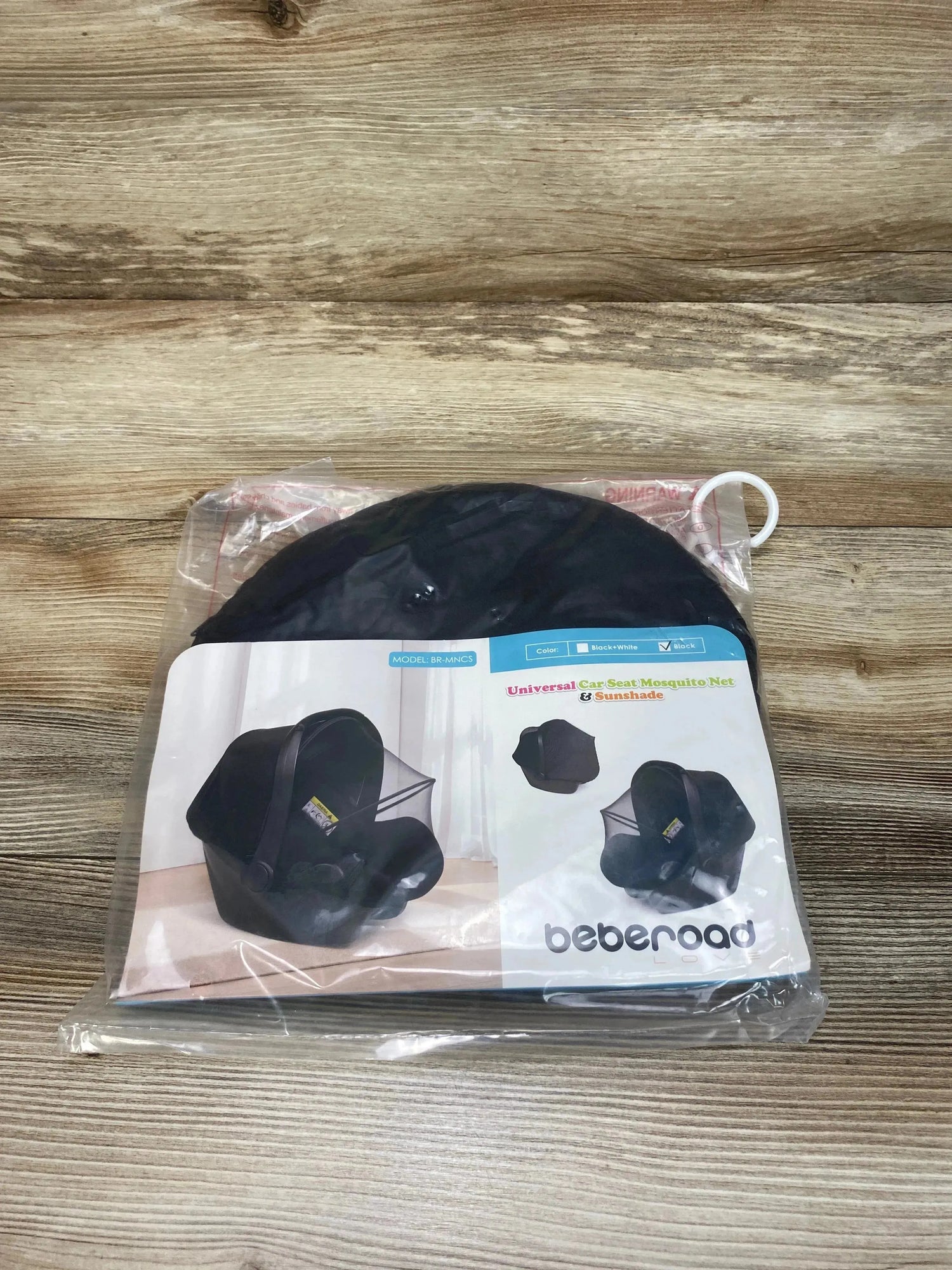 NEW Beberoad Love Universal Car Seat Mosquito Net & Sunshade Black - Me n Mommy To Be