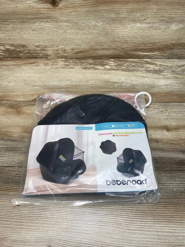 NEW Beberoad Love Universal Car Seat Mosquito Net & Sunshade Black - Me n Mommy To Be