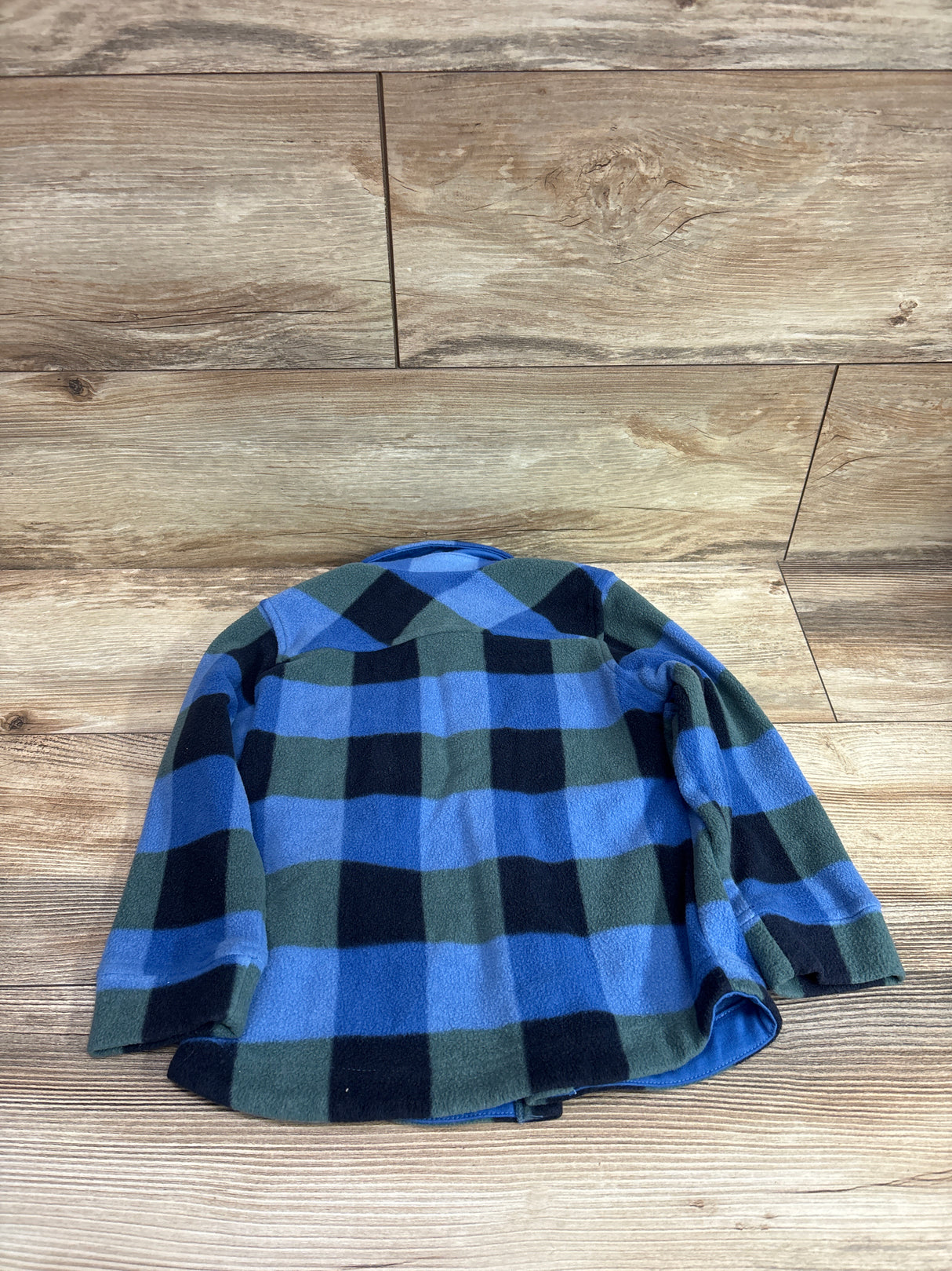 Pekkle Fleece Button-Up Shacket Blue sz 3T