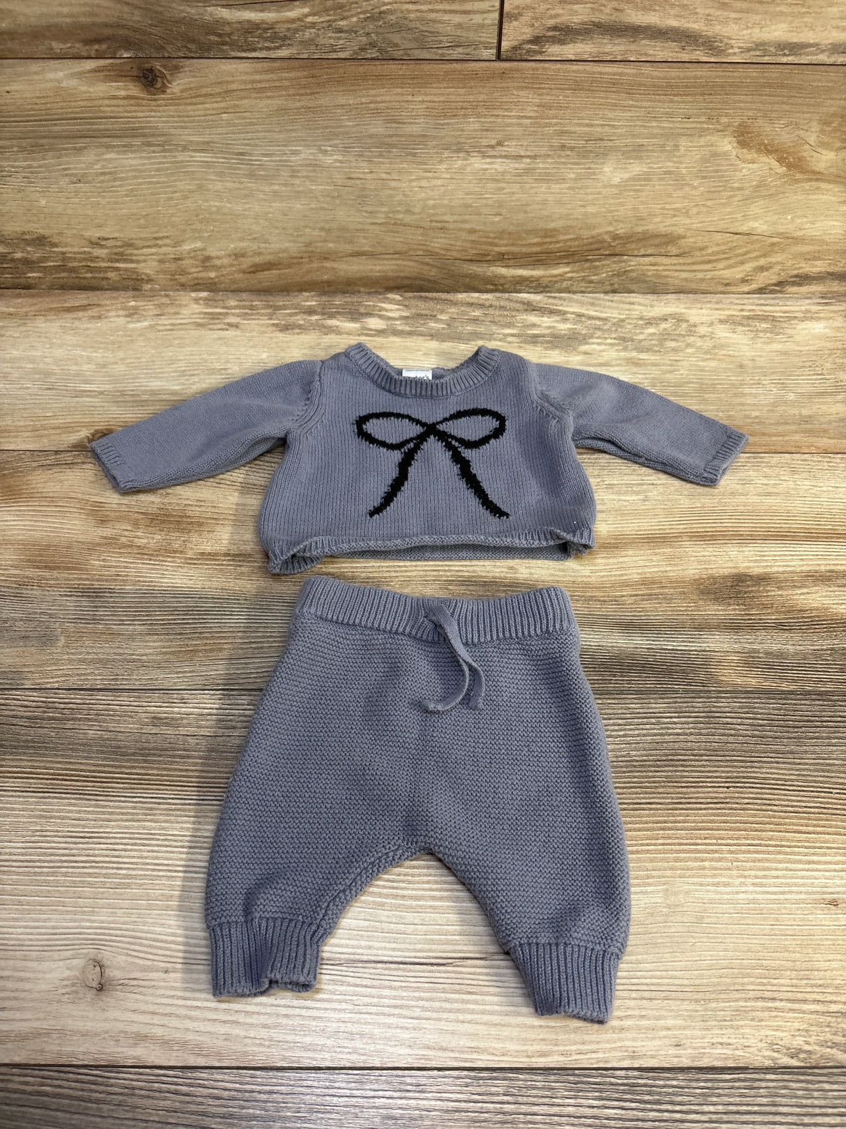 Just One You 2pc Knit Shirt & Pants Set Blue sz Newborn
