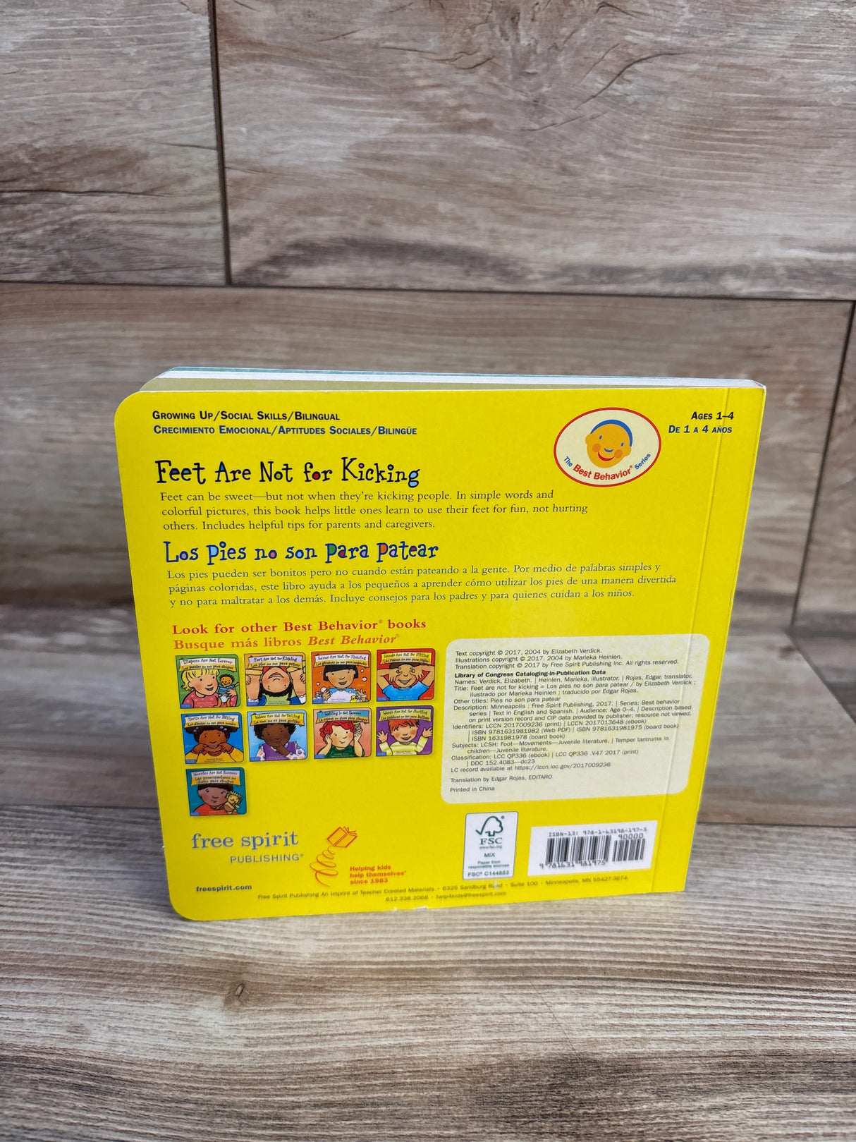 Feet Are Not For Kicking / Los Pies No Son Para Patear Board Book