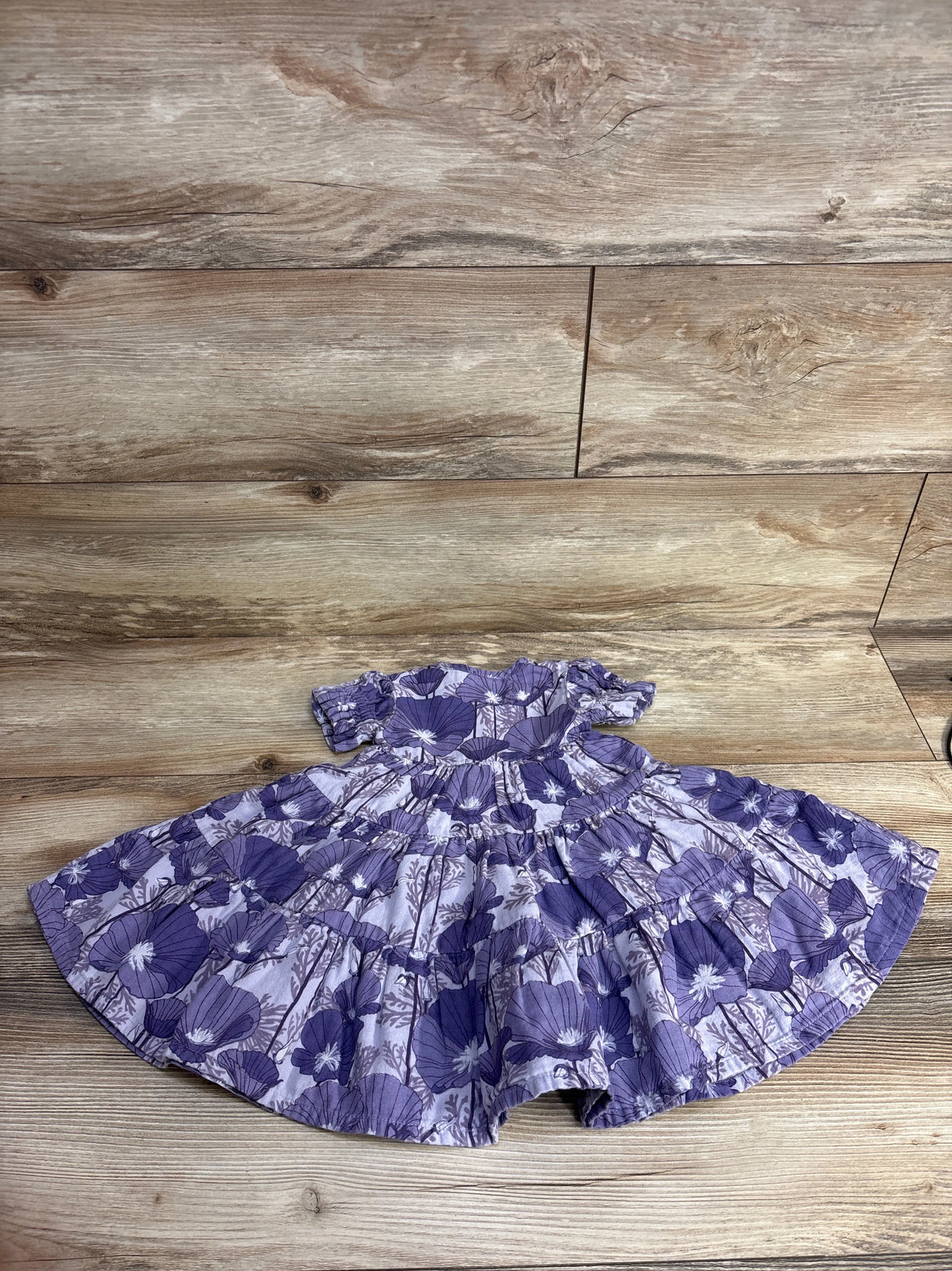 Kate Quinn Floral Henley Dress Purple sz 3-6m