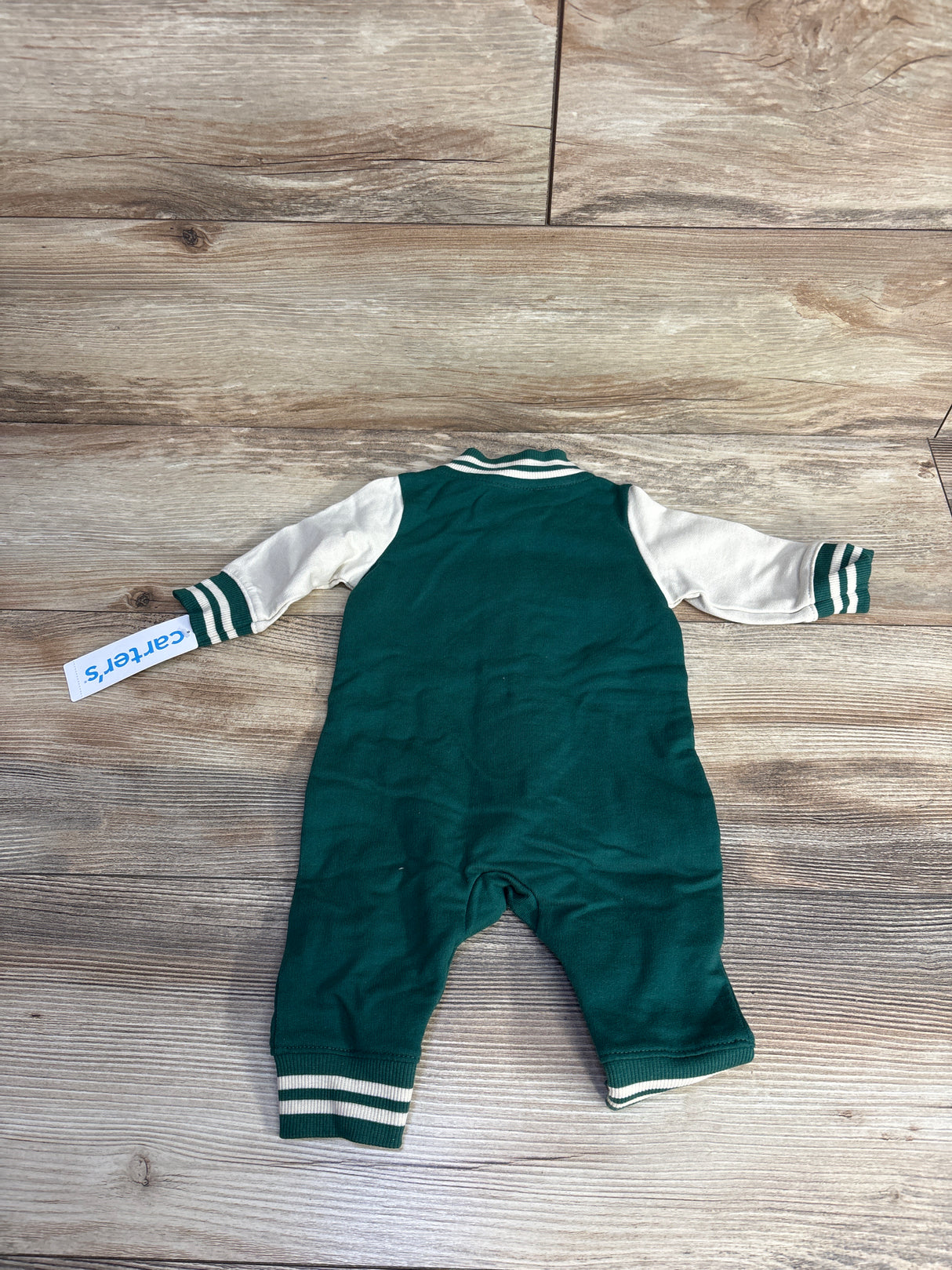 NEW Carter's Raglan Varsity Coverall White sz 3m