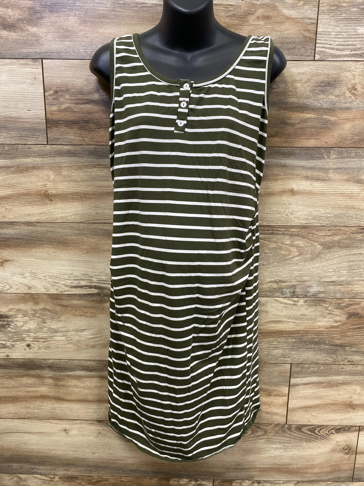 Heart & Hip Striped Bodycon Tank Dress Green sz XXL