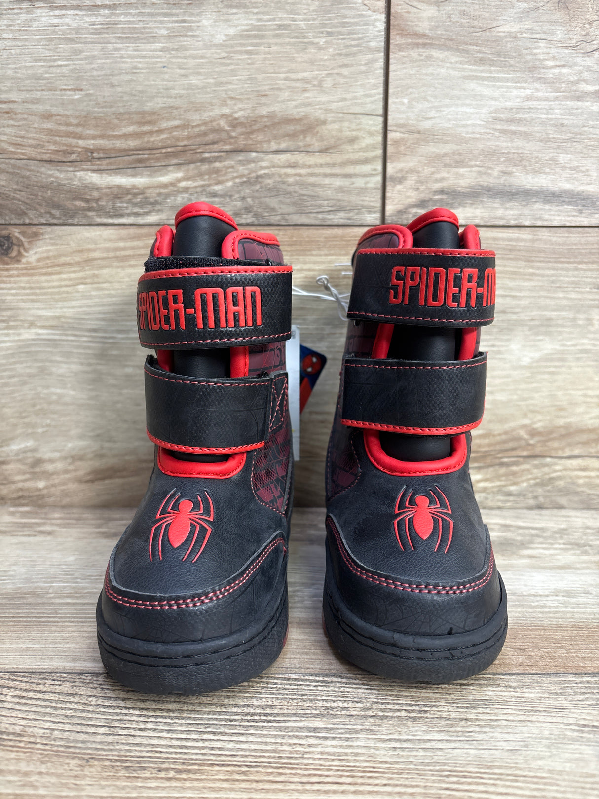 NEW Marvel Spider-Man Light-Up Winter Boots Black sz 8c
