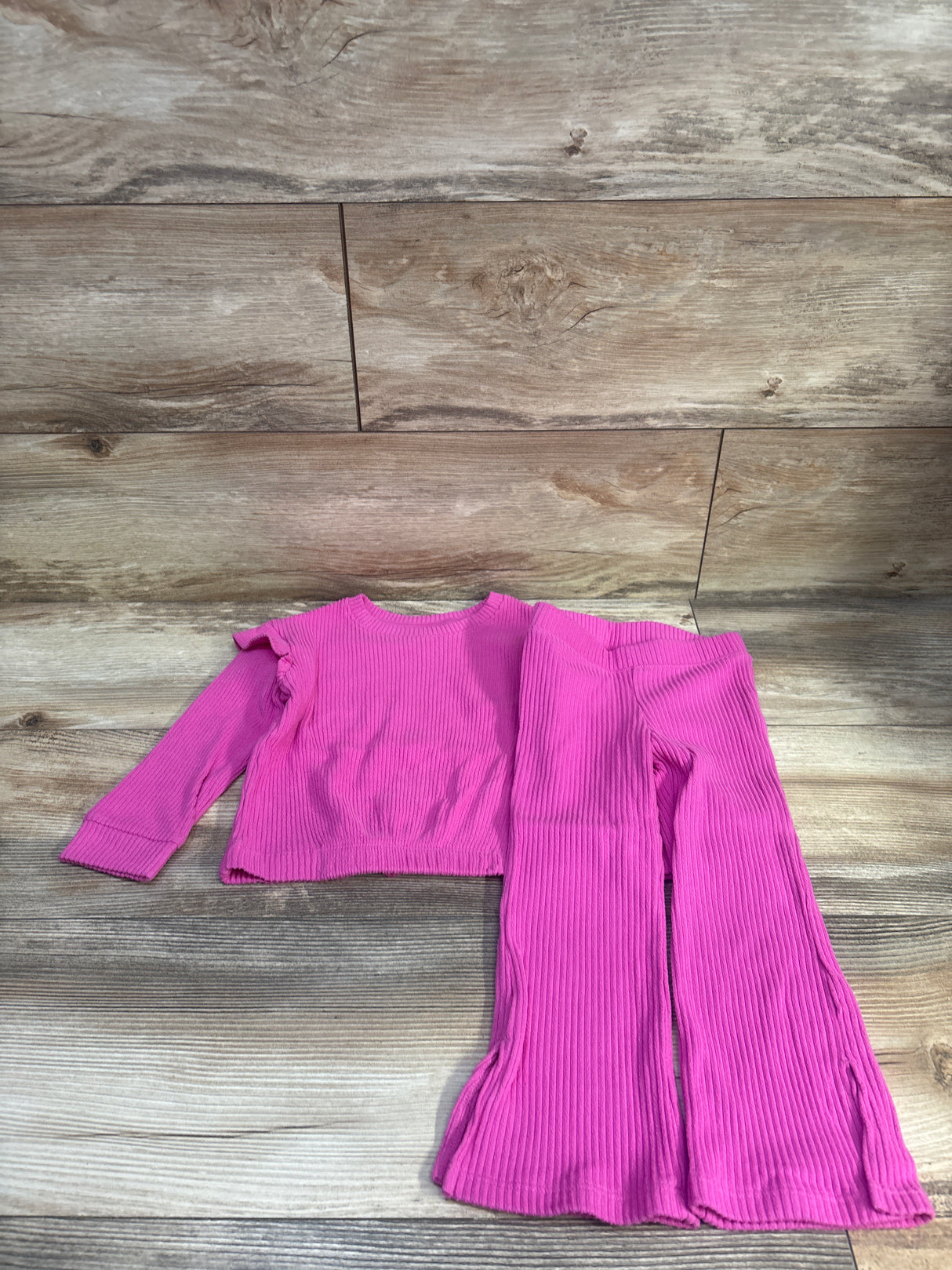 Cat & Jack 2pc Ribbed Shirt & Pants Pink sz 2T