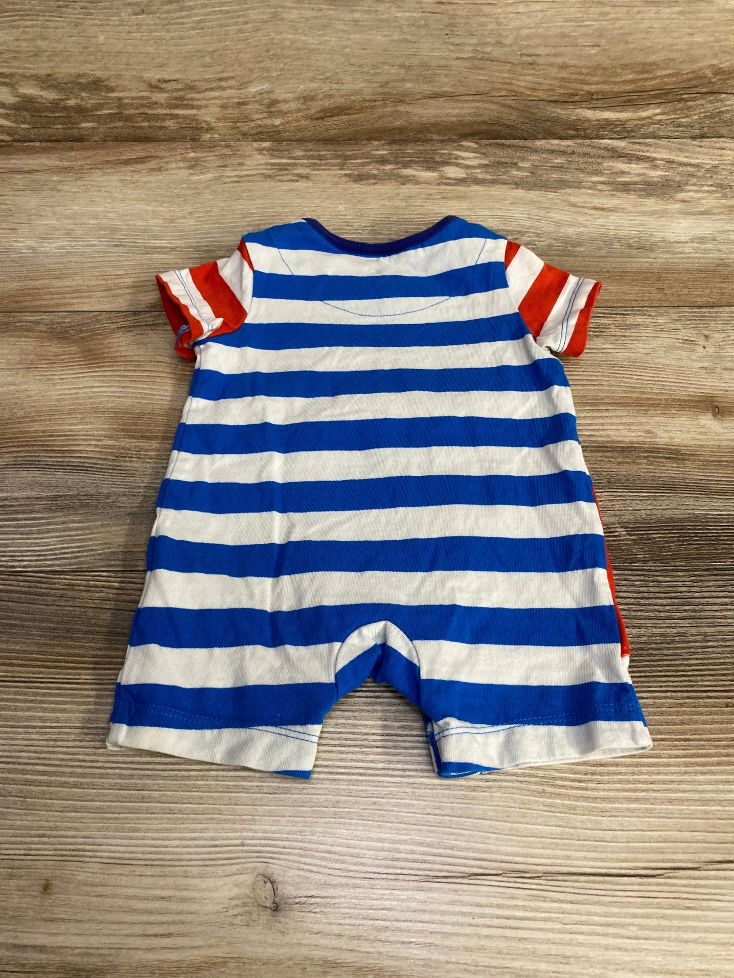 Baby Boden Applique Striped Romper Blue sz 0-3m - Me n Mommy To Be