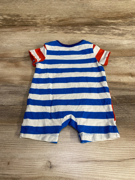 Baby Boden Applique Striped Romper Blue sz 0-3m - Me n Mommy To Be