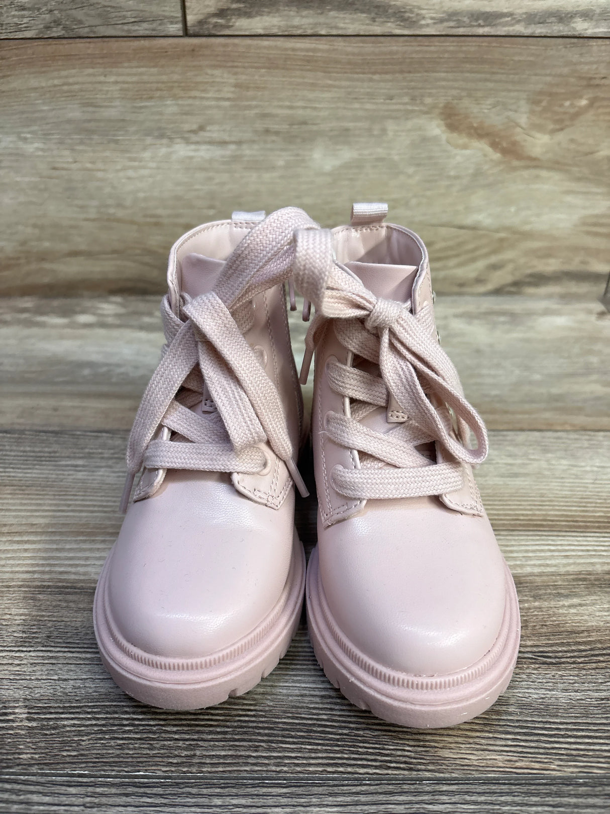 Cat & Jack Amaya Combat Boots Blush sz 9c