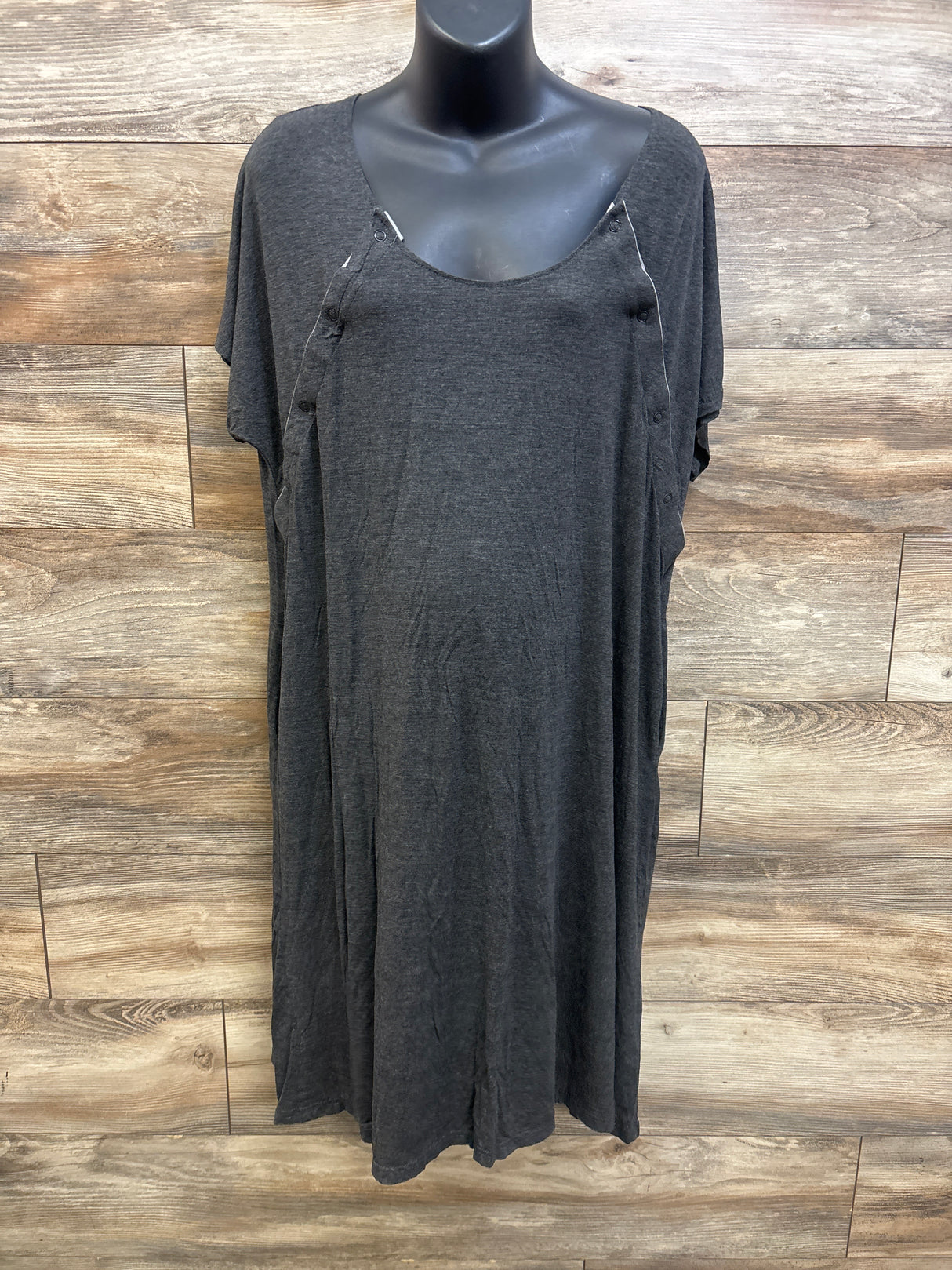 Frida Delivery & Nursing Gown Grey One Size