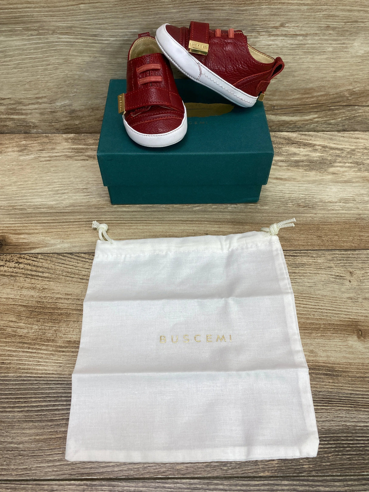 Buscemi 50mm Baby Leather Sneakers sz 0-6m - Me n Mommy To Be