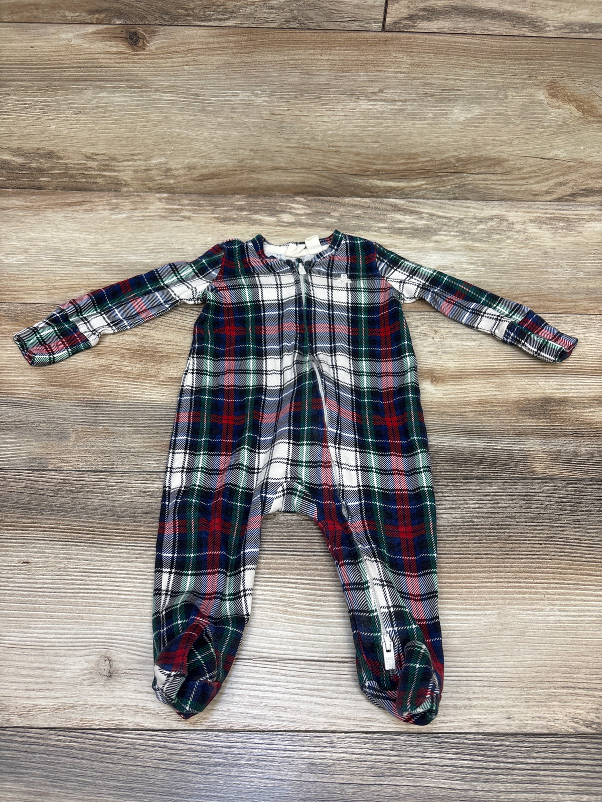 Baby Gap Plaid Sleeper Navy sz 0-3m