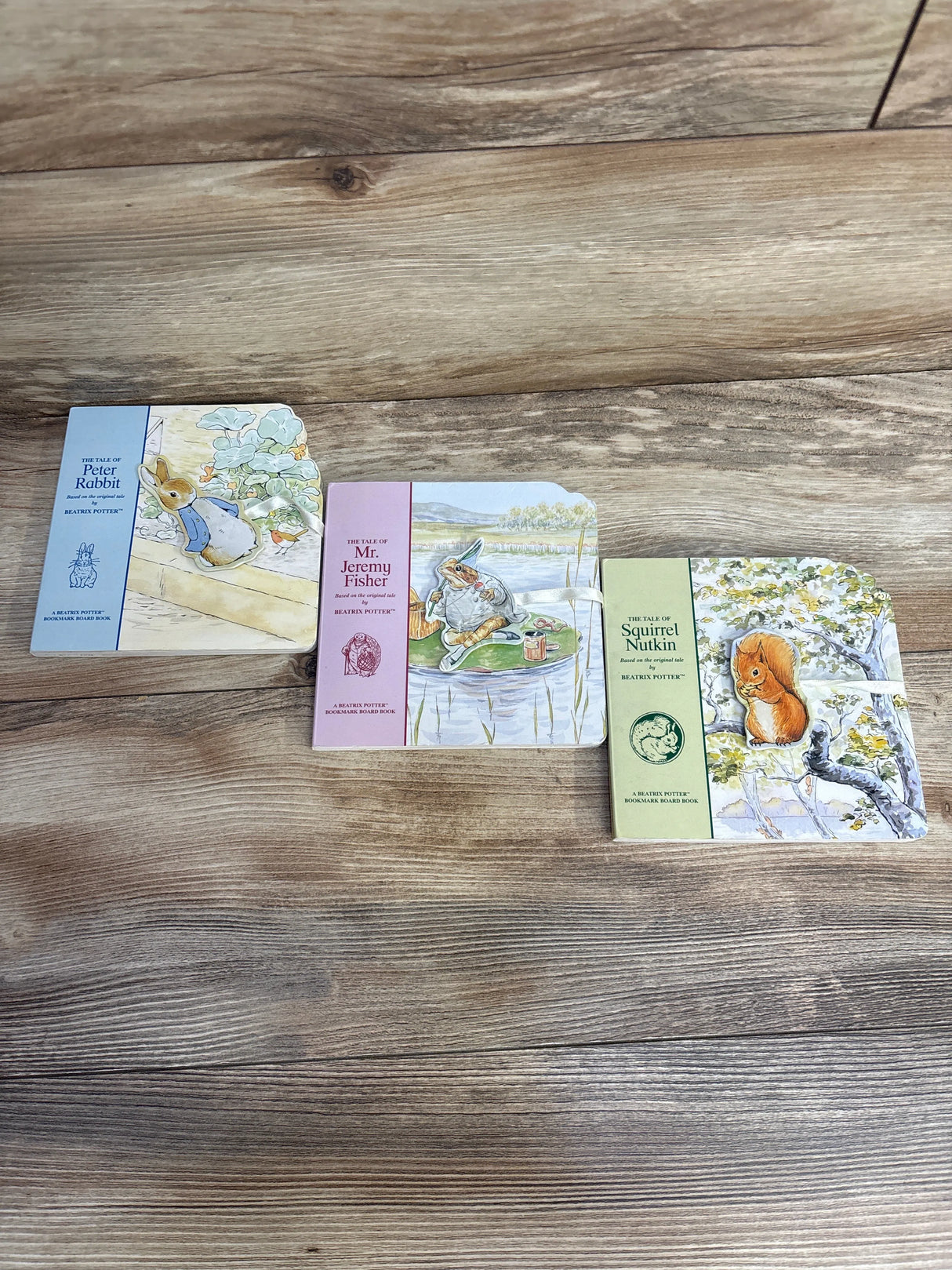 Set of 3 The Tale of Peter Rabbit Beatrix Potter Bookmark Board Books - Me n Mommy To Be