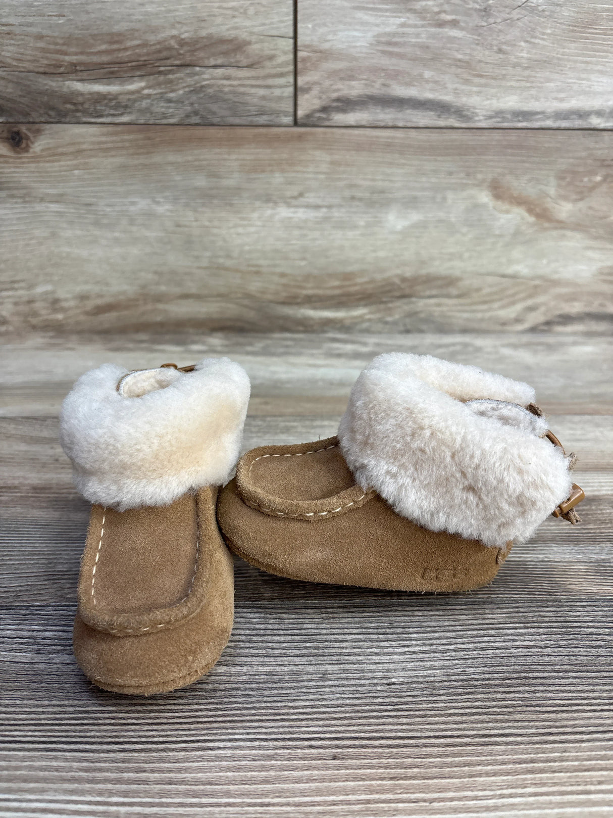 UGG Baby Gage Booties Brown sz 2/3c