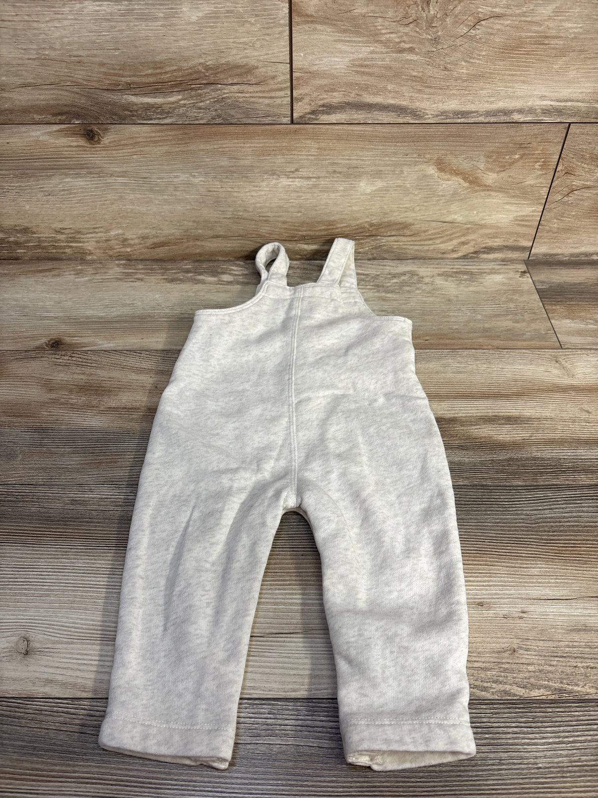 Old Navy Button-Front Overalls in Oatmeal Heather sz 12-18m