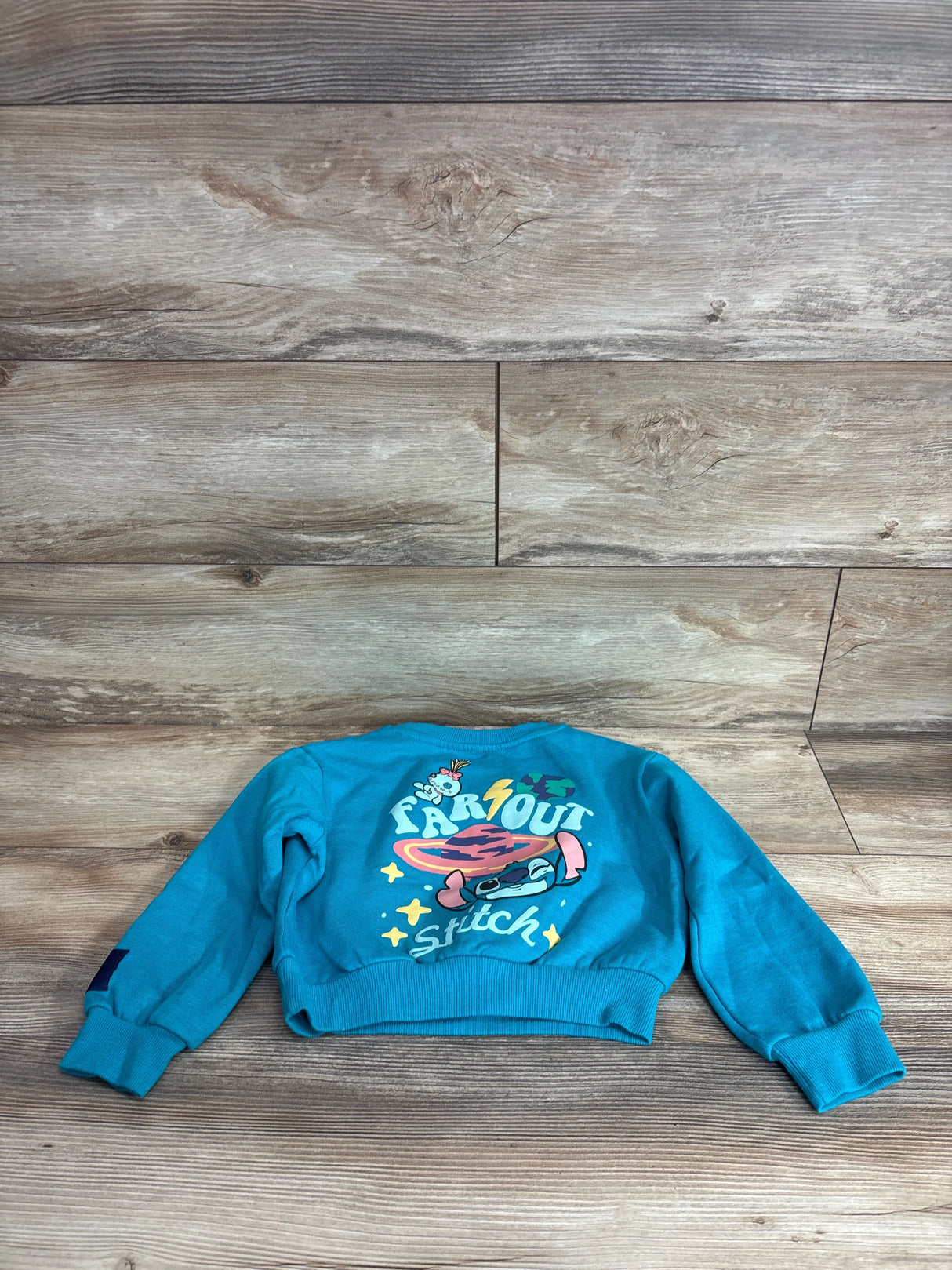 Disney Stitch Crewneck Sweatshirt Blue sz 4/5T