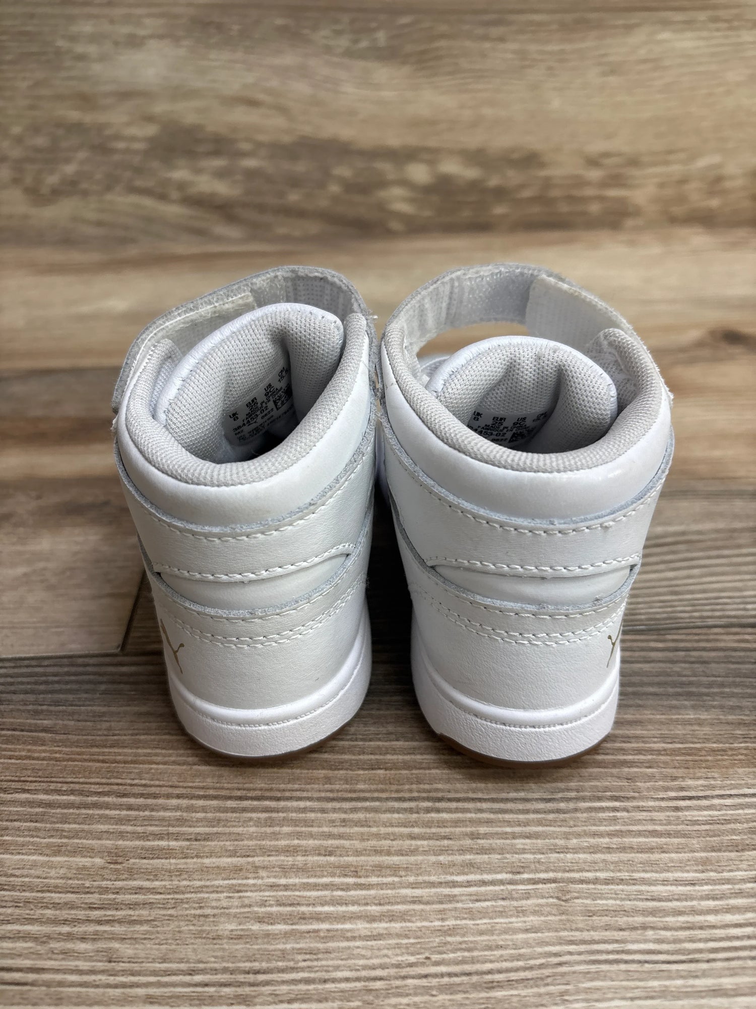 Puma Rebound LayUp Mid Sneakers White sz 9c