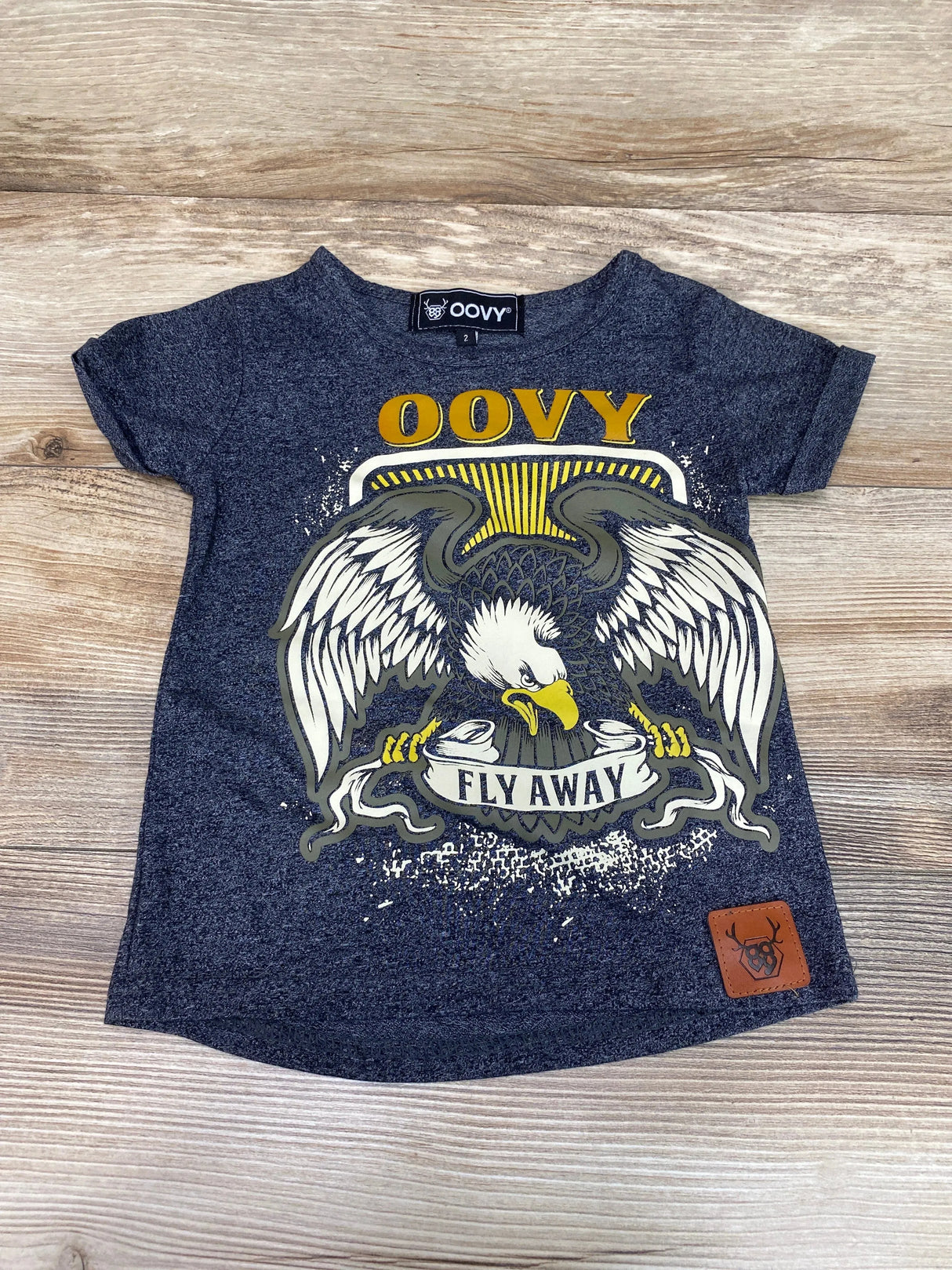 Oovy Fly Away Tee Grey sz 2T - Me n Mommy To Be