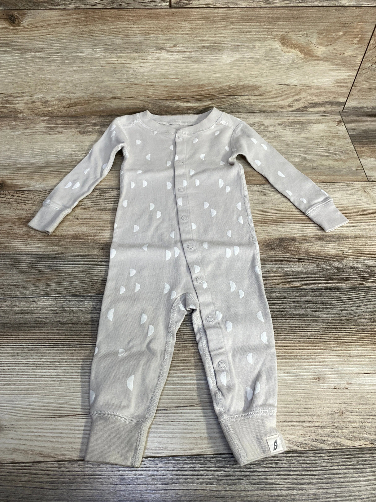 Easy-Peasy Footless Organic Sleeper Grey sz 12m - Me n Mommy To Be