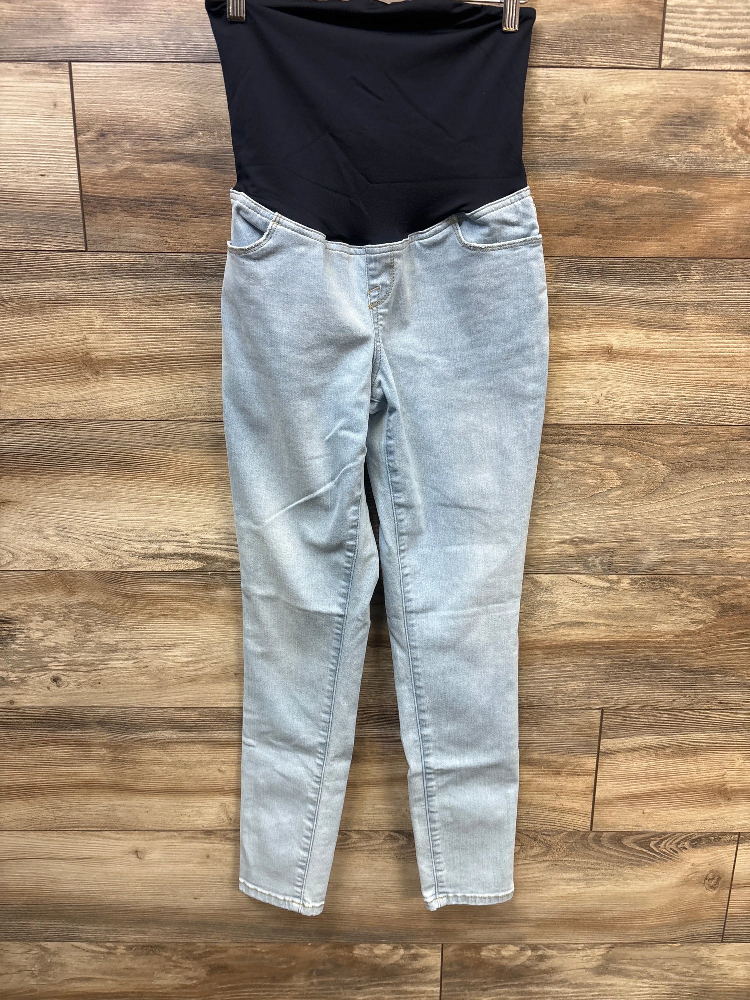 Isabel Maternity Crossover Panel Skinny Jeans Blue sz Small - Me n Mommy To Be