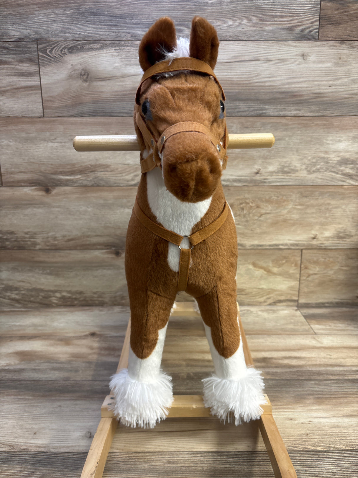 Qaba Plush Wooden Toddler Rocking Horse