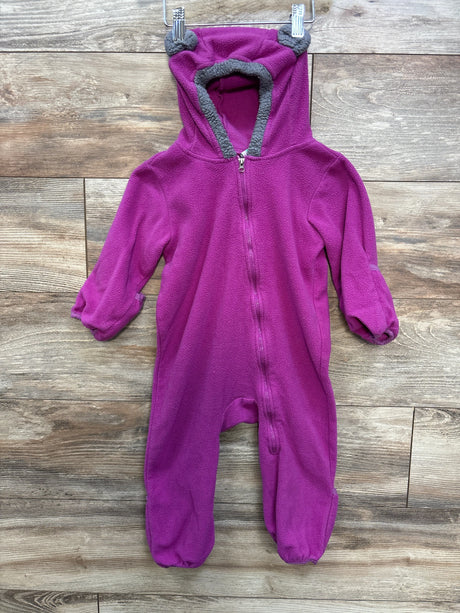 Cuddle Club Bear Fleece Bunting Purple sz 3T - Me n Mommy To Be