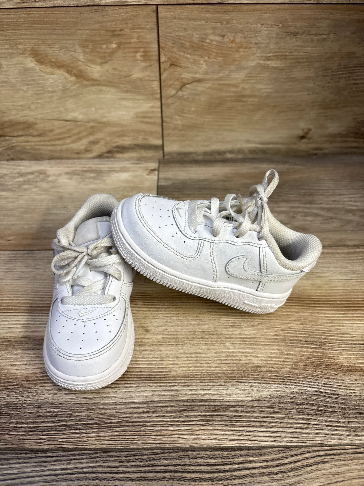 Nike Air Force 1 Low TD 'Triple White' Sneakers sz 7c
