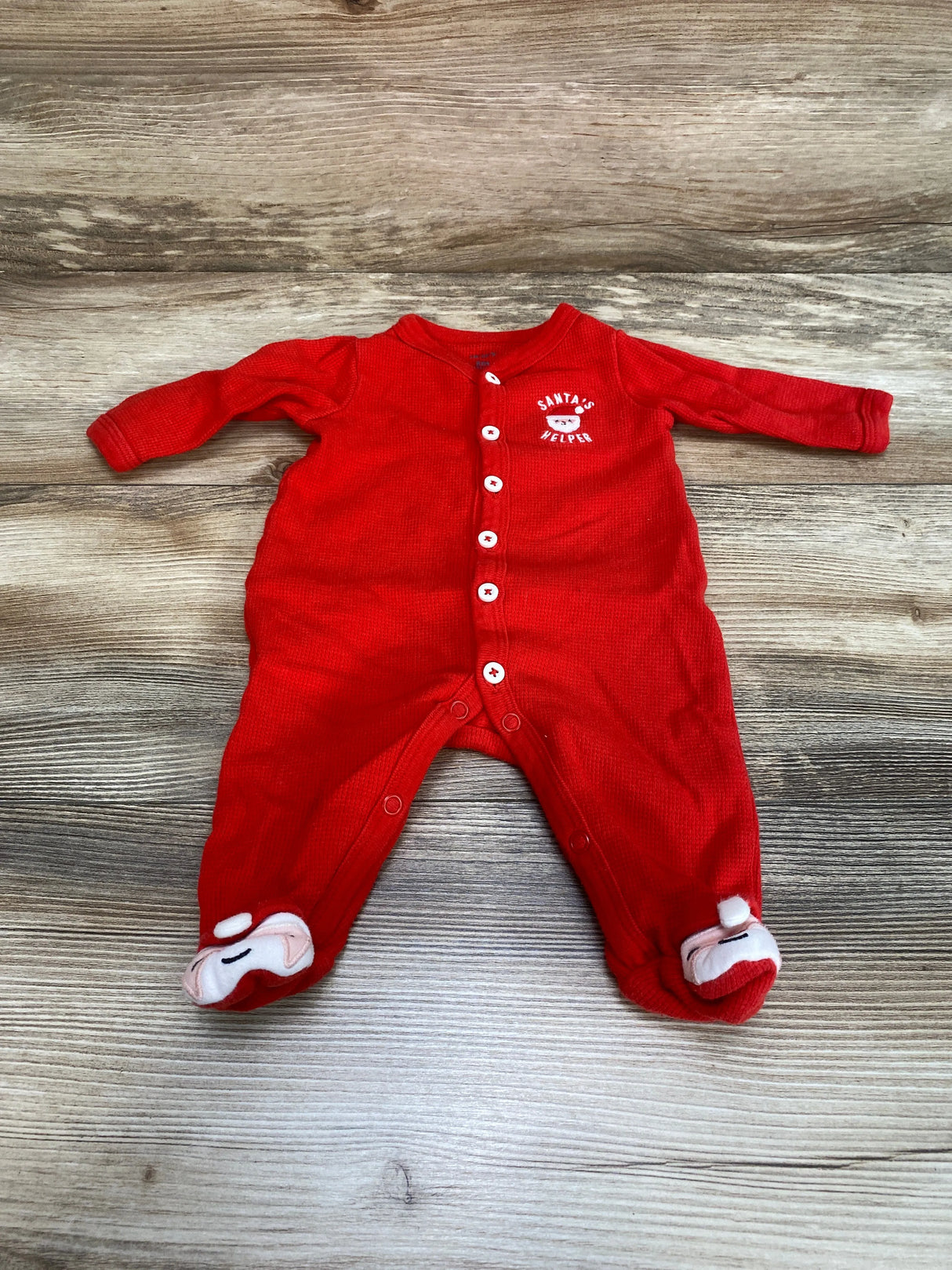 Carter's Santa's Helper Sleeper Red sz 3m - Me n Mommy To Be
