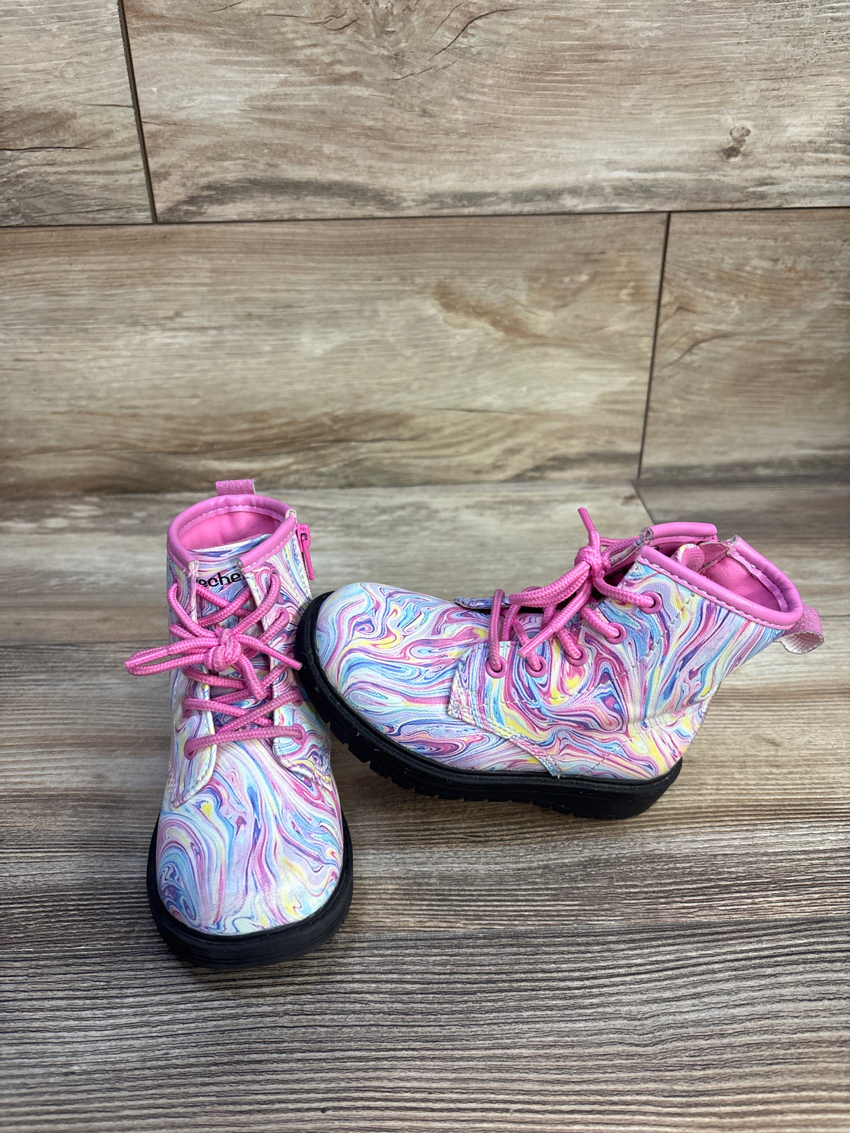 Sketchers Gravlen Color Whirl Boots Pink sz 7c