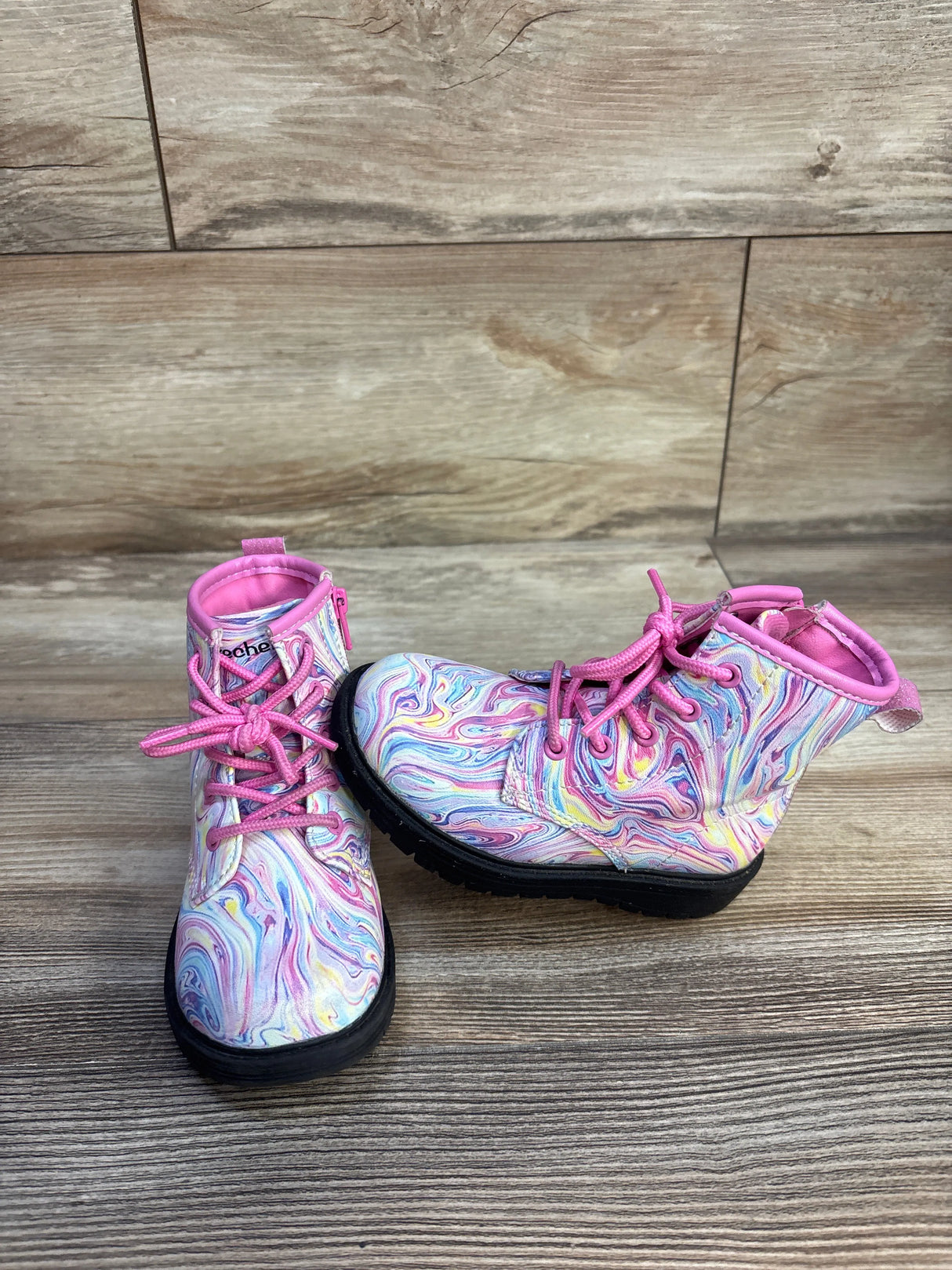 Sketchers Gravlen Color Whirl Boots Pink sz 7c