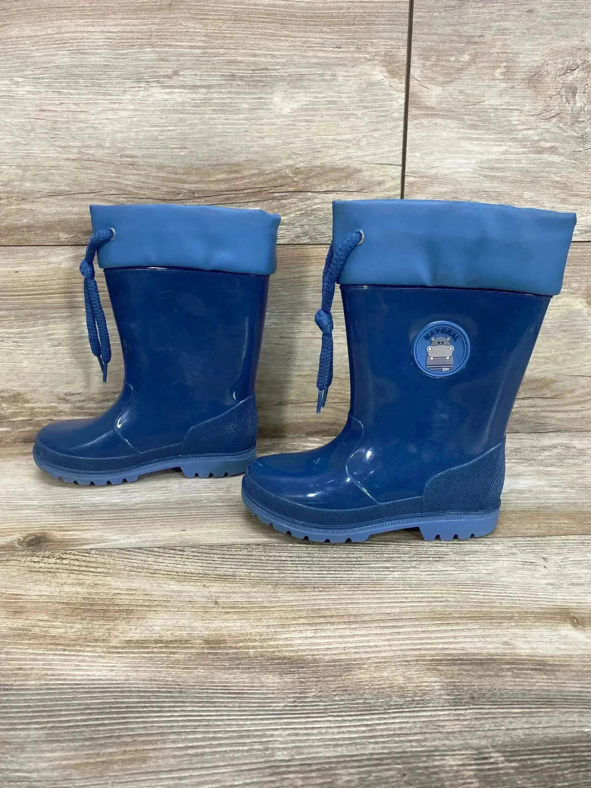 Mayoral Logo Rain Boots in Blue Sz 11c - Me n Mommy To Be