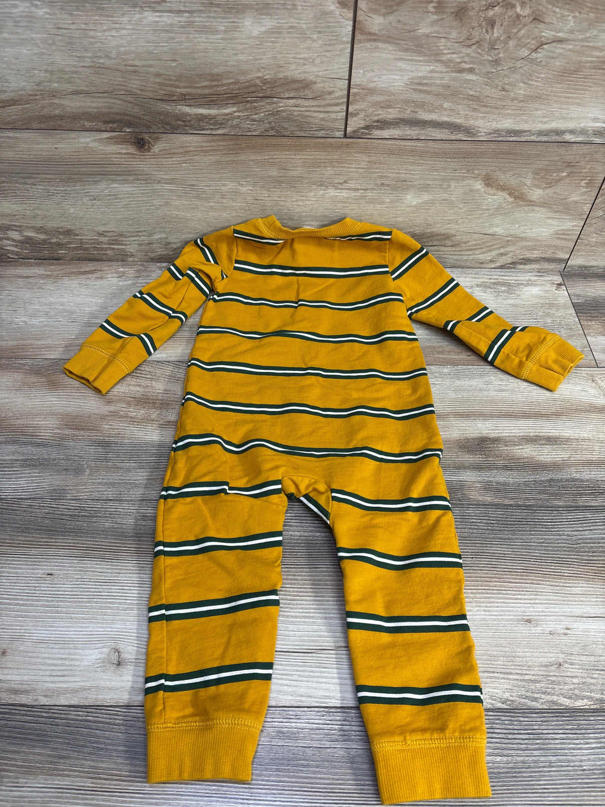 Carter's Striped Coverall Yellow sz 24m