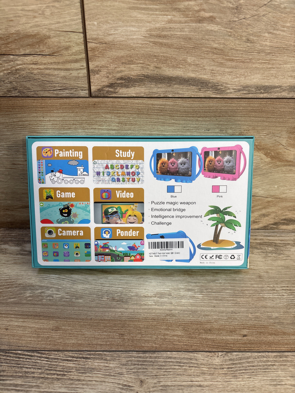 NEW HOTTABLET Kids 7'' Tablet with Green Case and Parent Control