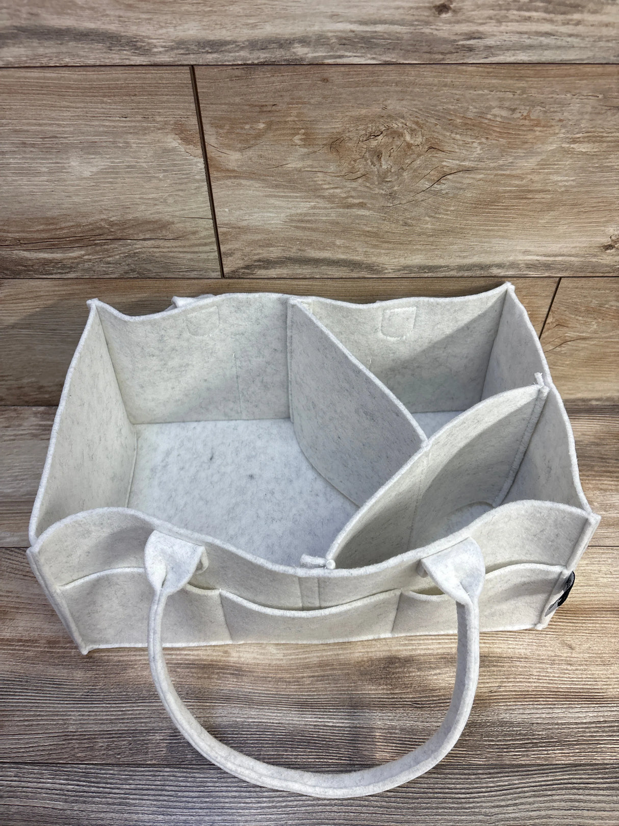 Parker Baby Co. Felt Diaper Caddy in Beige