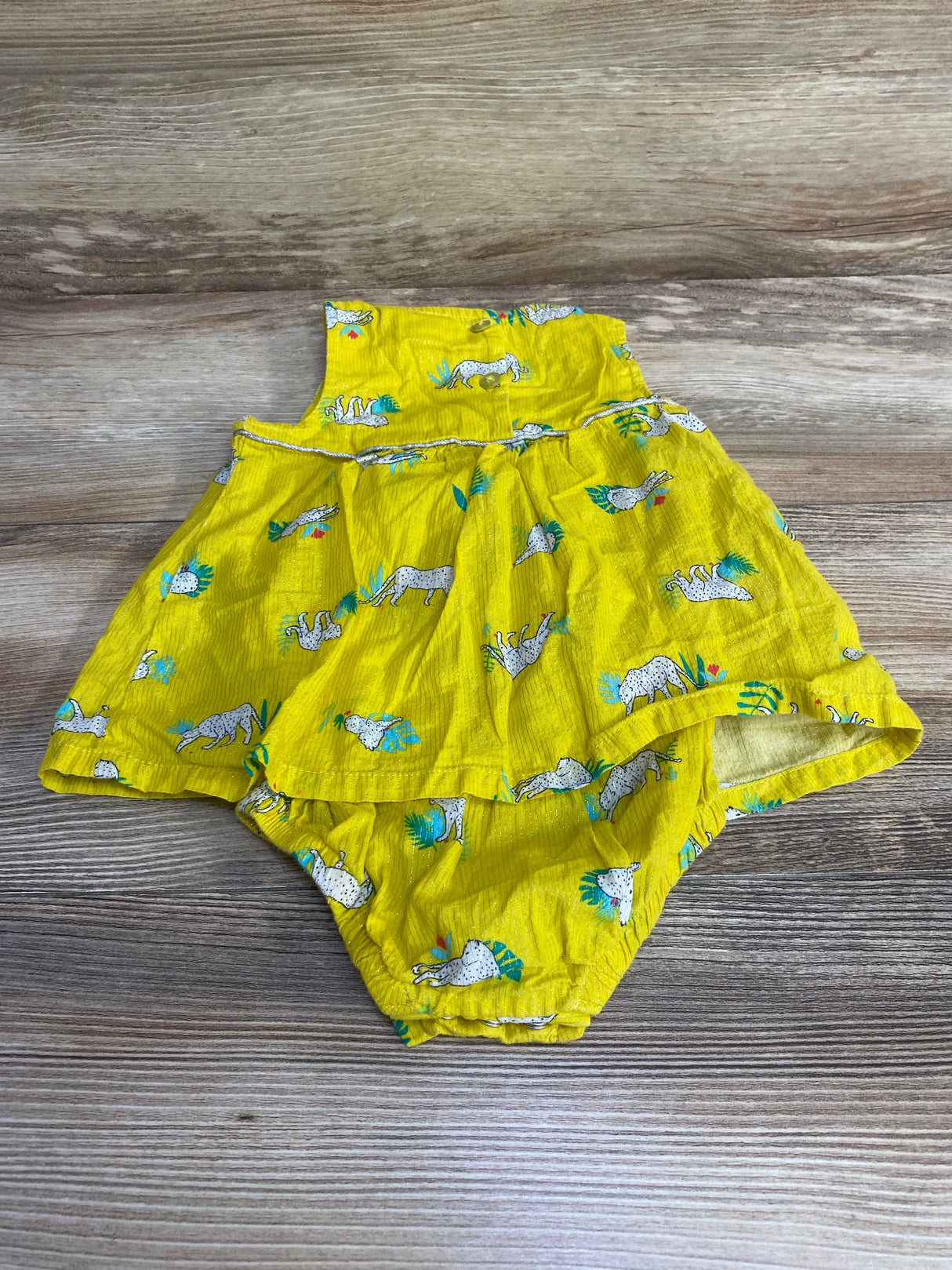 Cat & Jack Bodysuit Dress Yellow sz 6-9m - Me n Mommy To Be