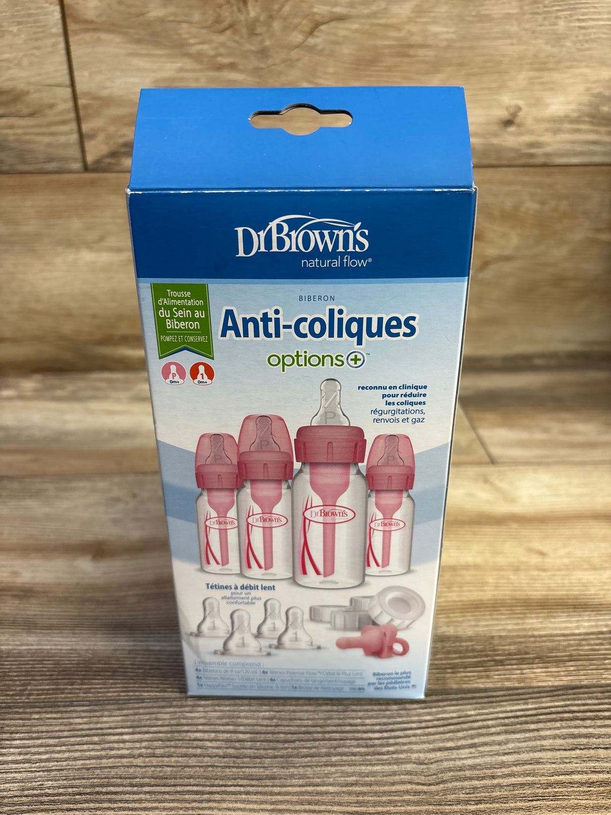 NEW Dr. Brown's Anti-Colic Breast To Bottle Pump & Store Feeding Set, Pink