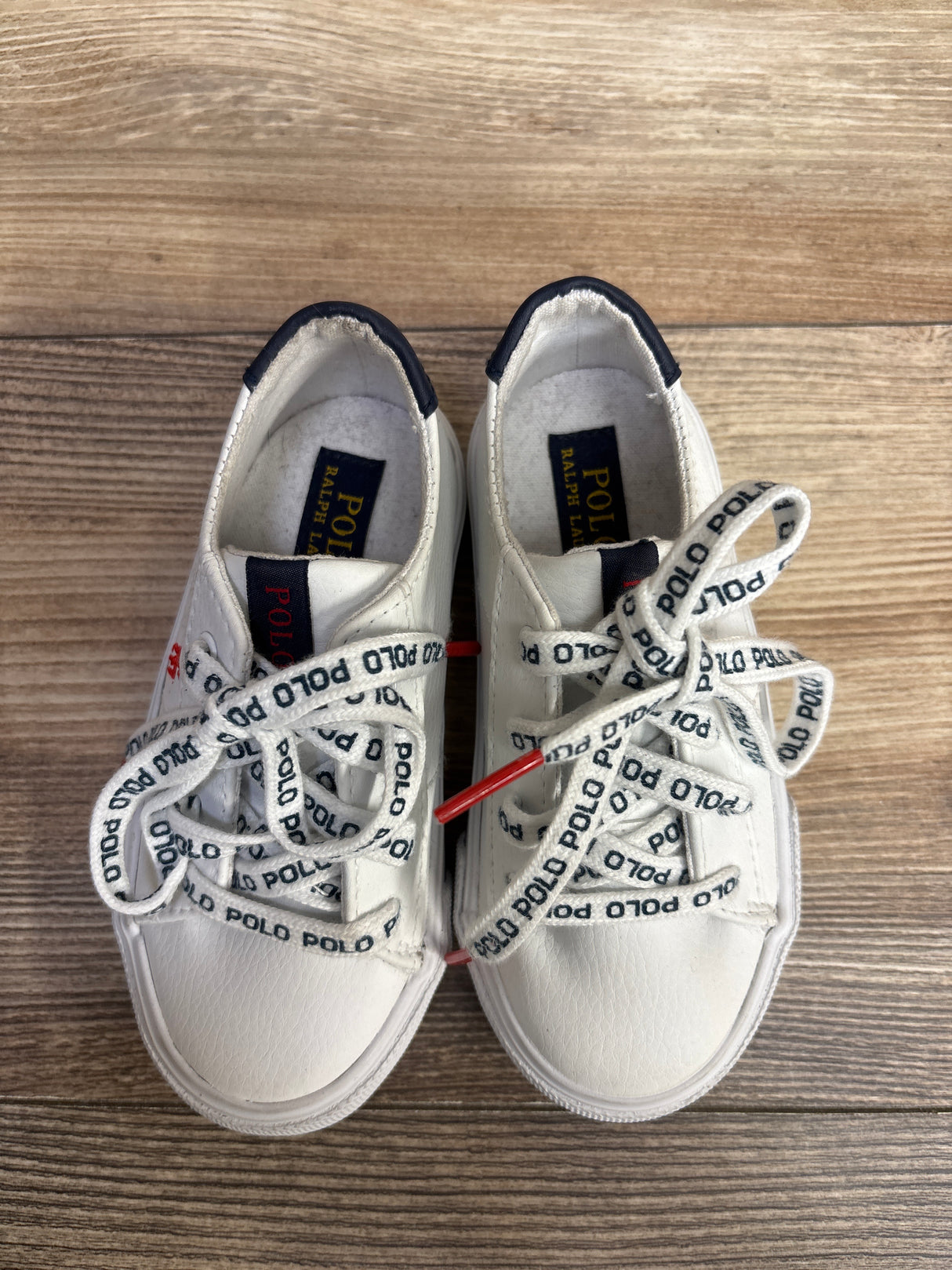 Polo Ralph Lauren Lace Up Tennis Shoes White sz 8c
