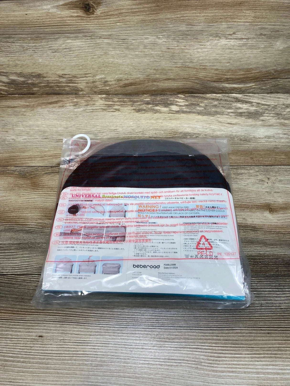 NEW Beberoad Love Universal Bassinet Mosquito Net Black - Me n Mommy To Be