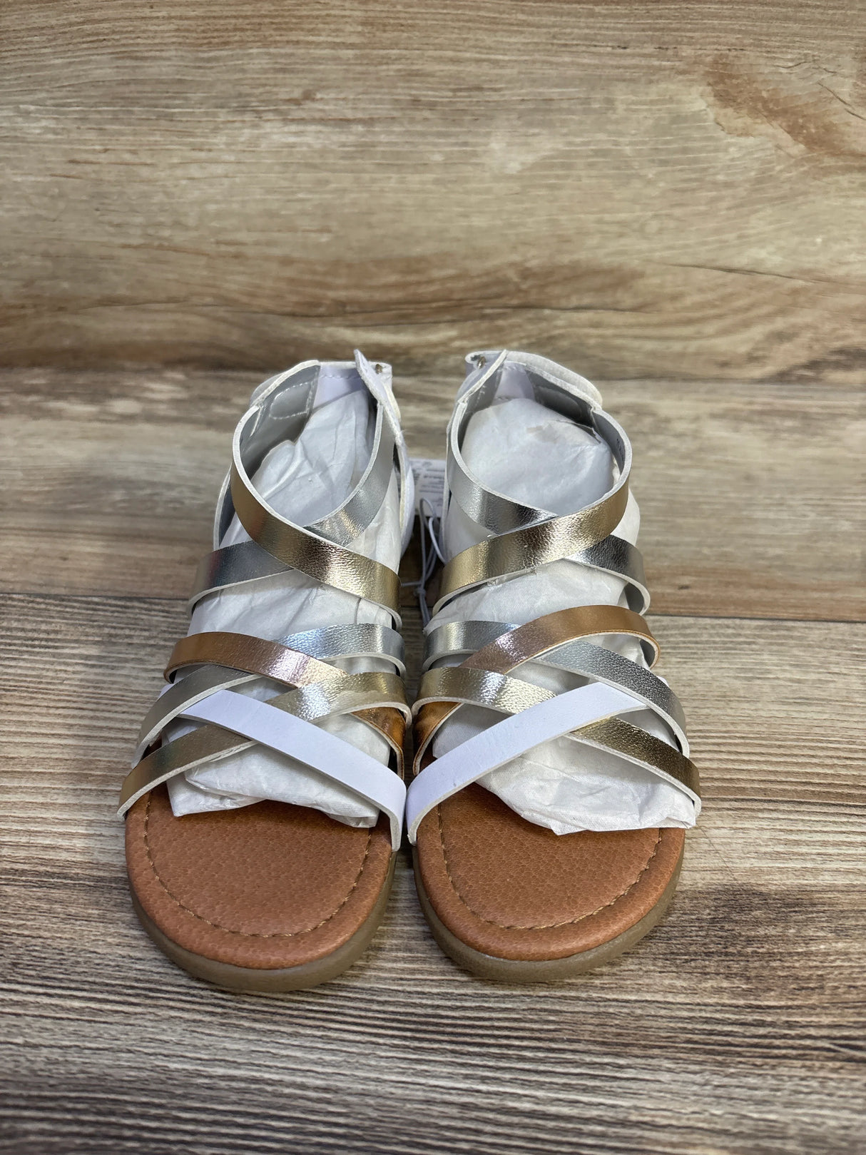 NEW Children's Place Metallic Gladiator Sandals sz 11c
