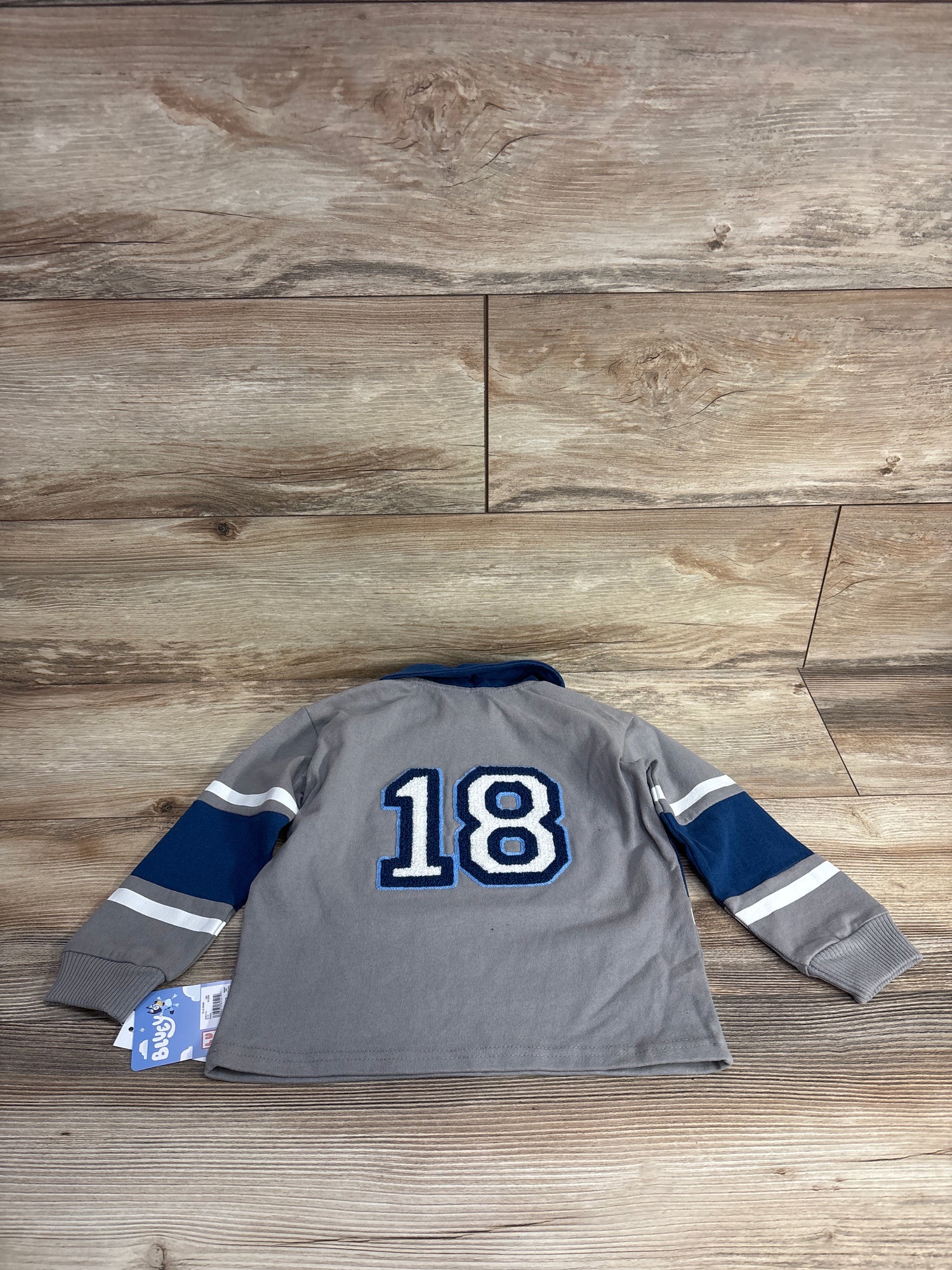 NEW Bluey Rugby Shirt Grey sz 3T