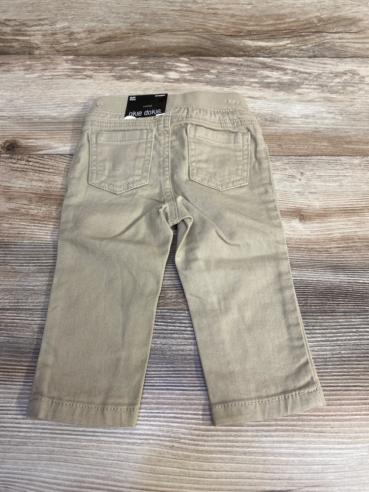 NEW Okie Dokie Straight Pants Khaki sz 6m - Me n Mommy To Be