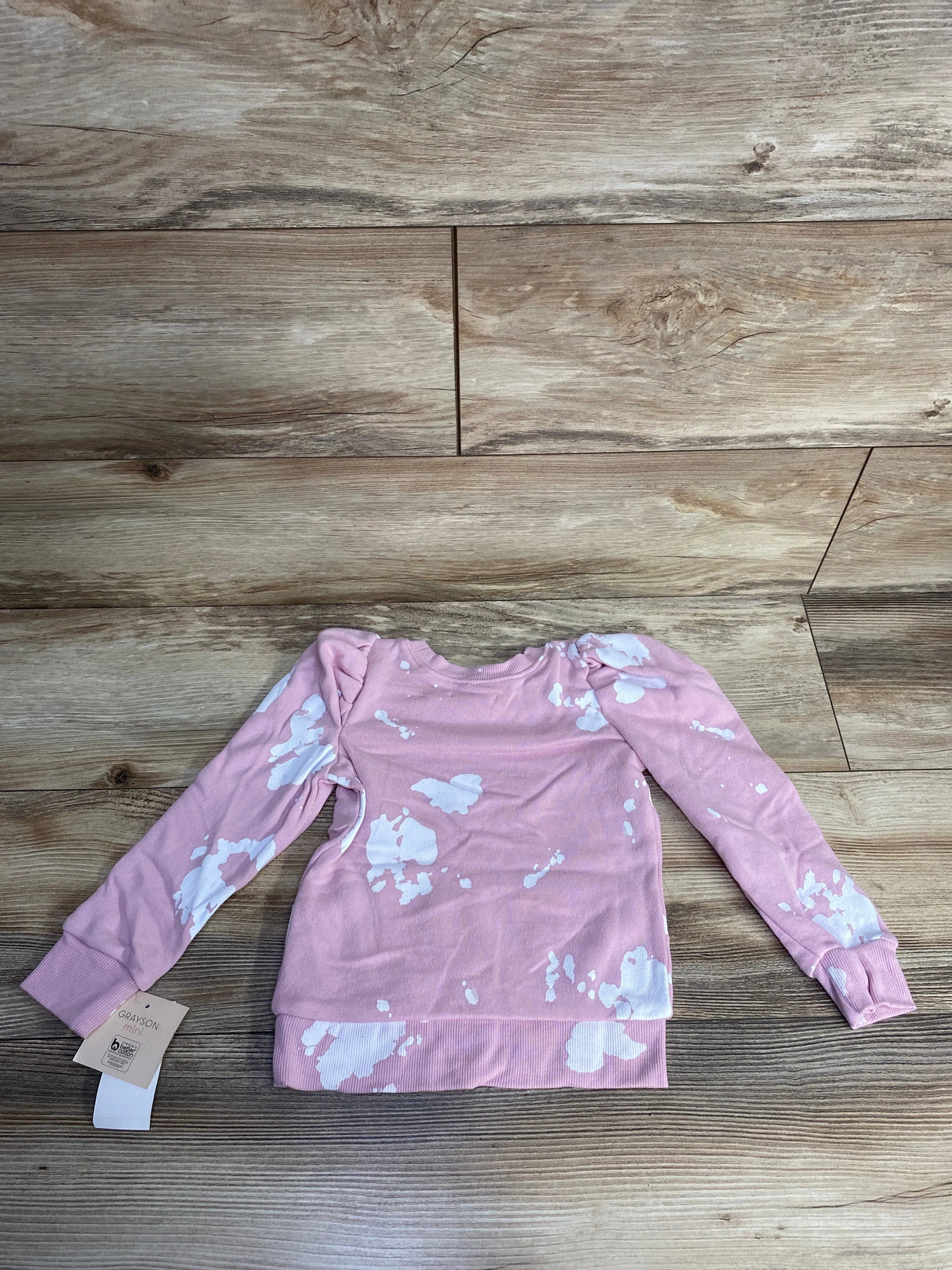 NEW Grayson Mini Puff Sleeve Sweatshirt Pink sz 3T