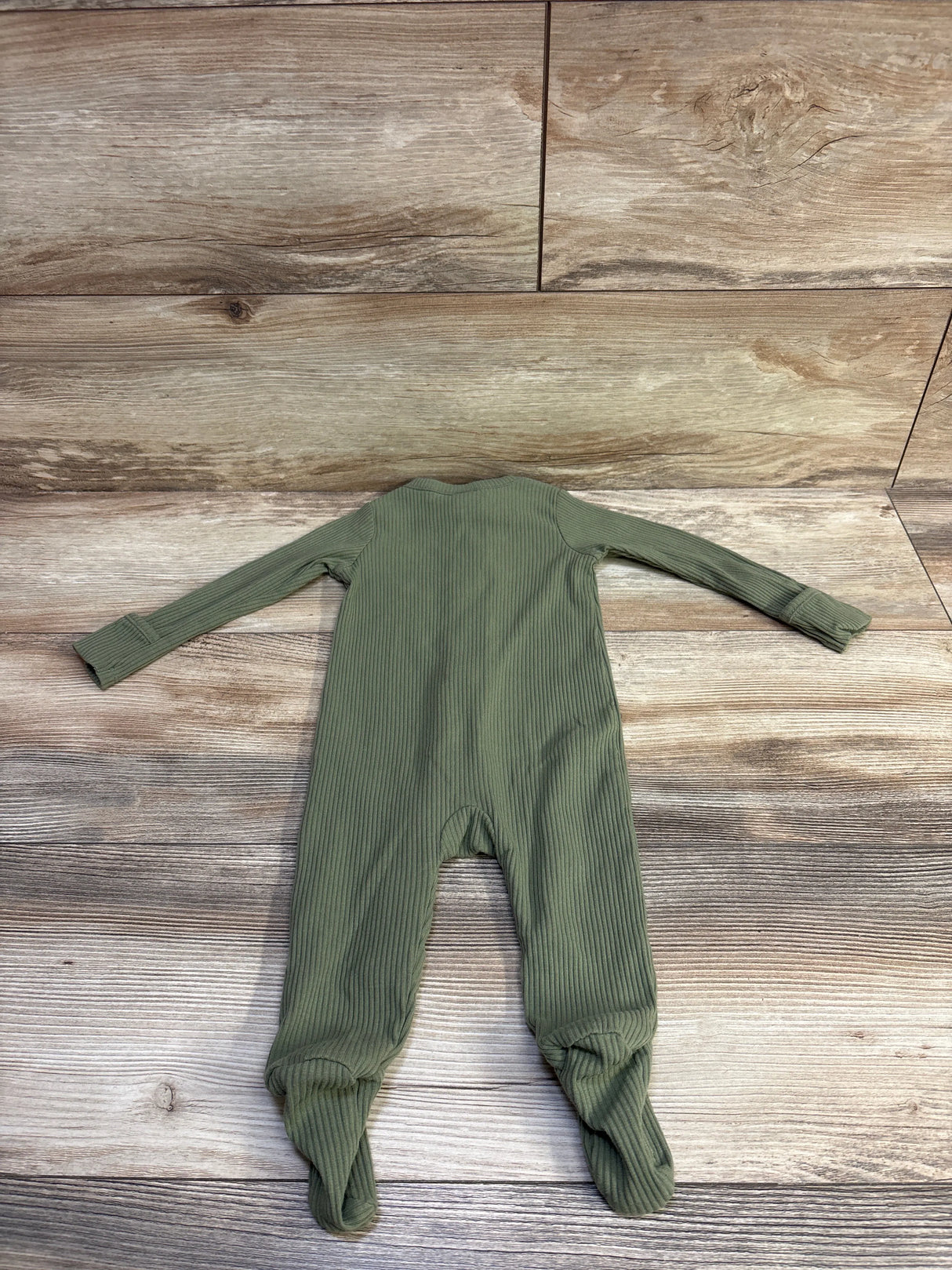 Old Navy Ribbed Sleeper Sage sz 6-9m
